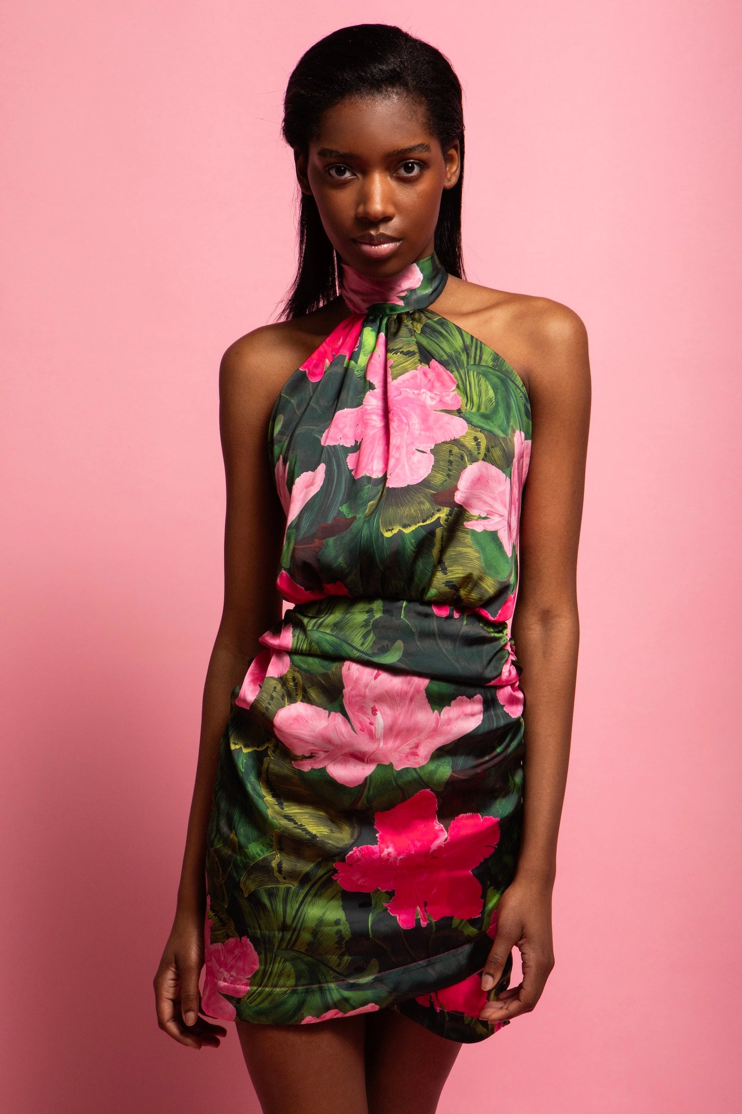 ELOISE MINI SATIN DRESS