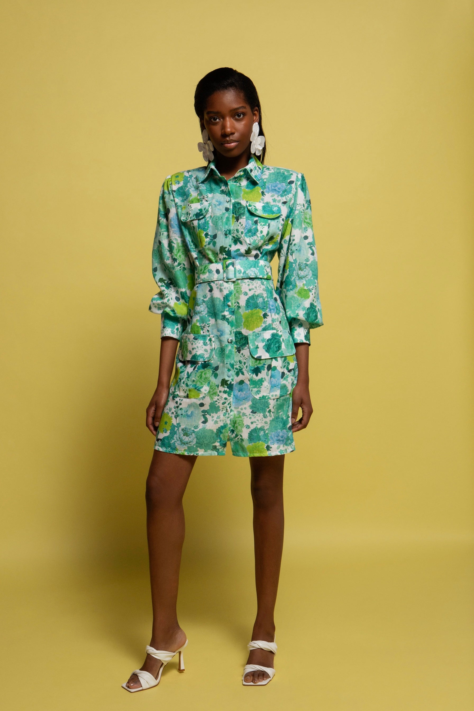 LUISA MINI LINEN DRESS