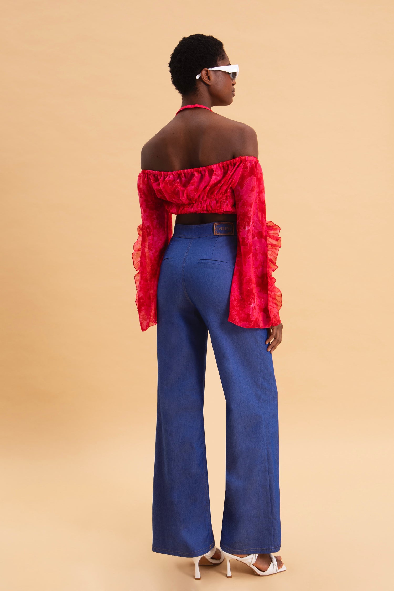 COBALT CHIC DENIM PANTS