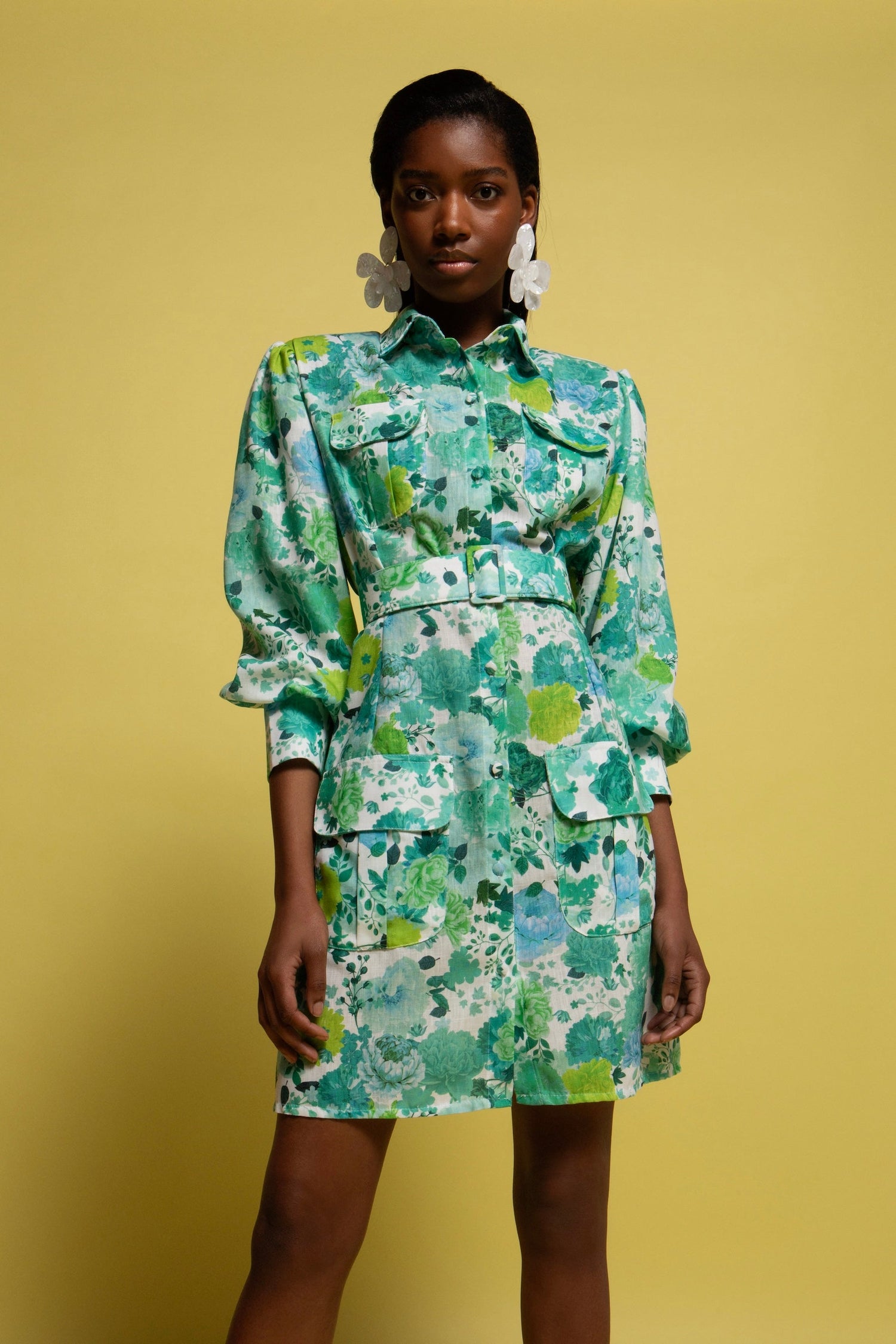 LUISA MINI LINEN DRESS