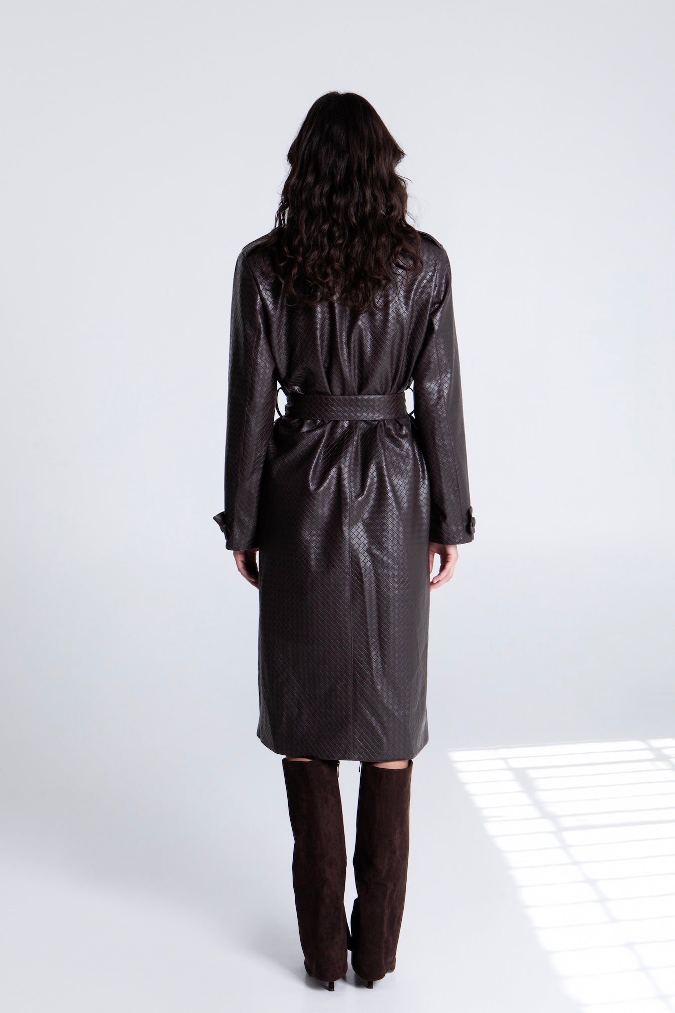 DARK CHOCOLATE TRENCH COAT