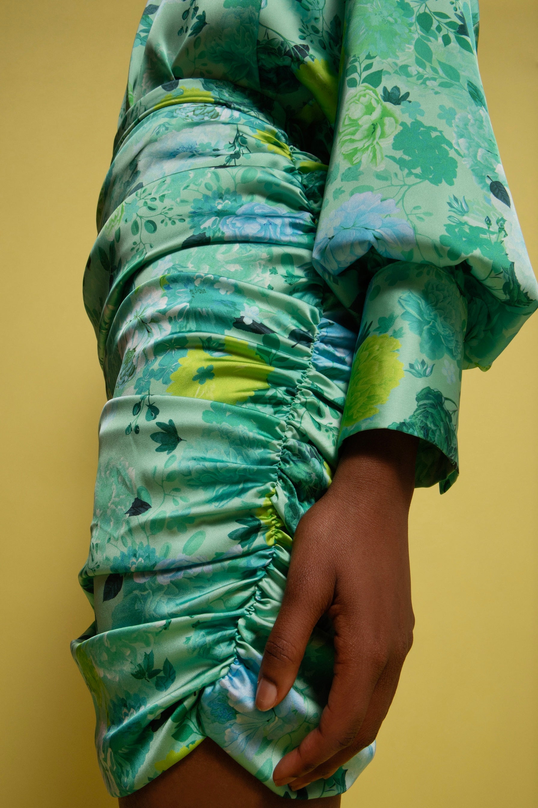 VALERIE MINI SATIN DRESS