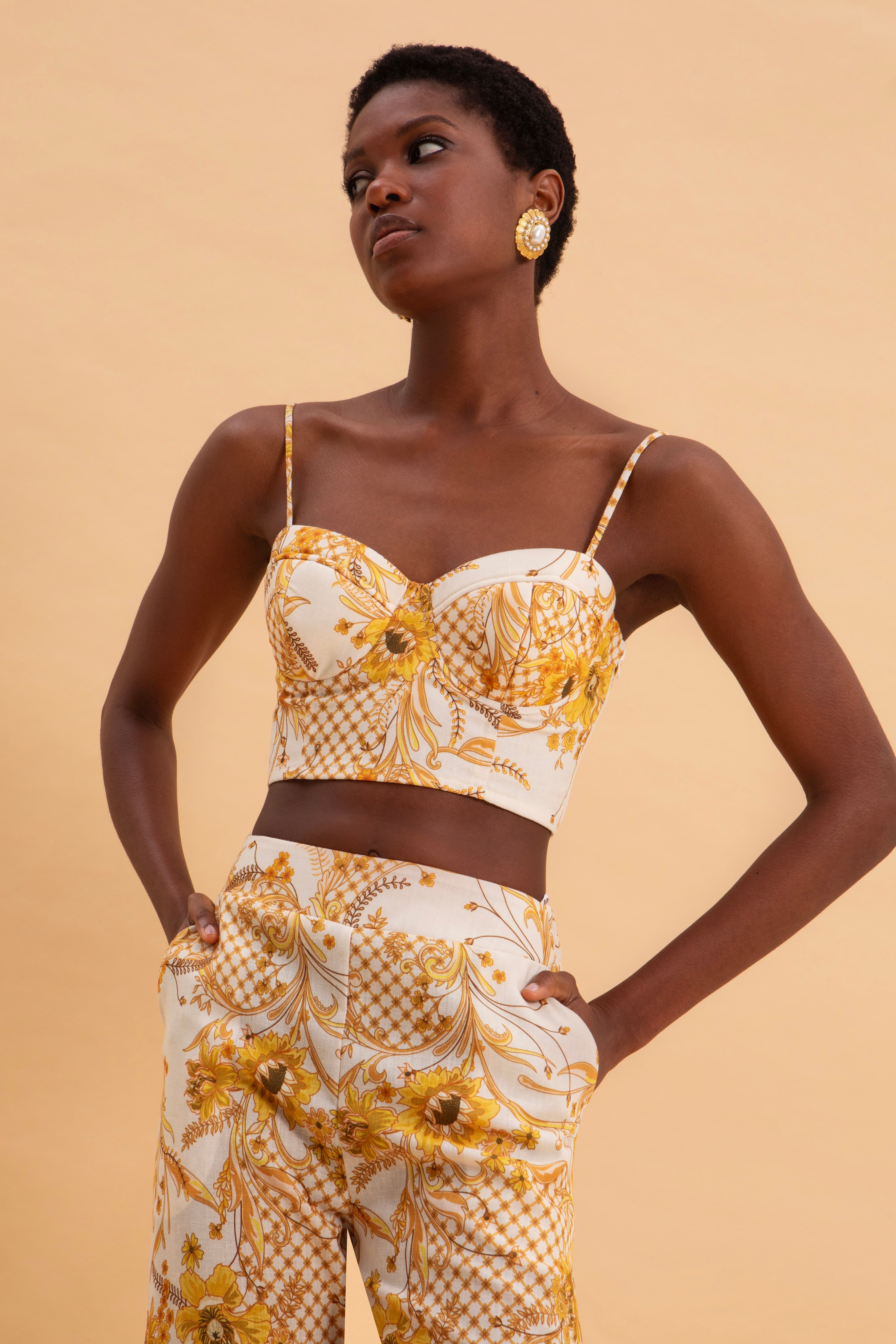 MARIGOLD HIGH WAISTED LINEN PANTS