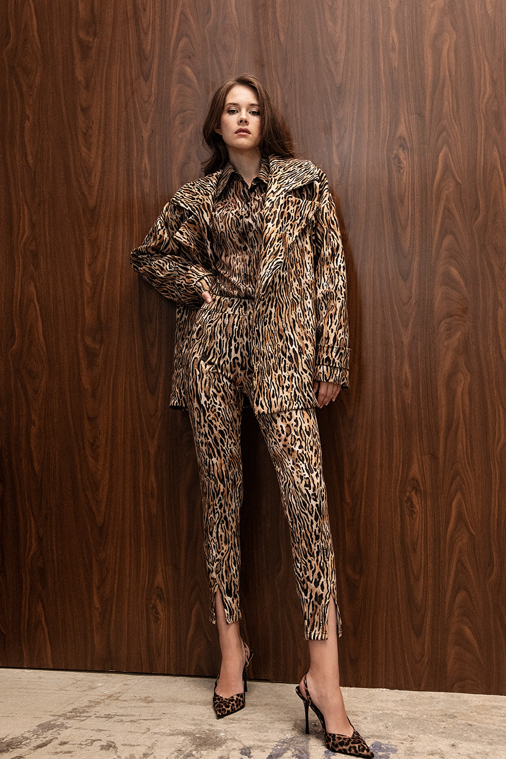 SAVANAH ANIMAL PRINT OVERSIZED SHIRT