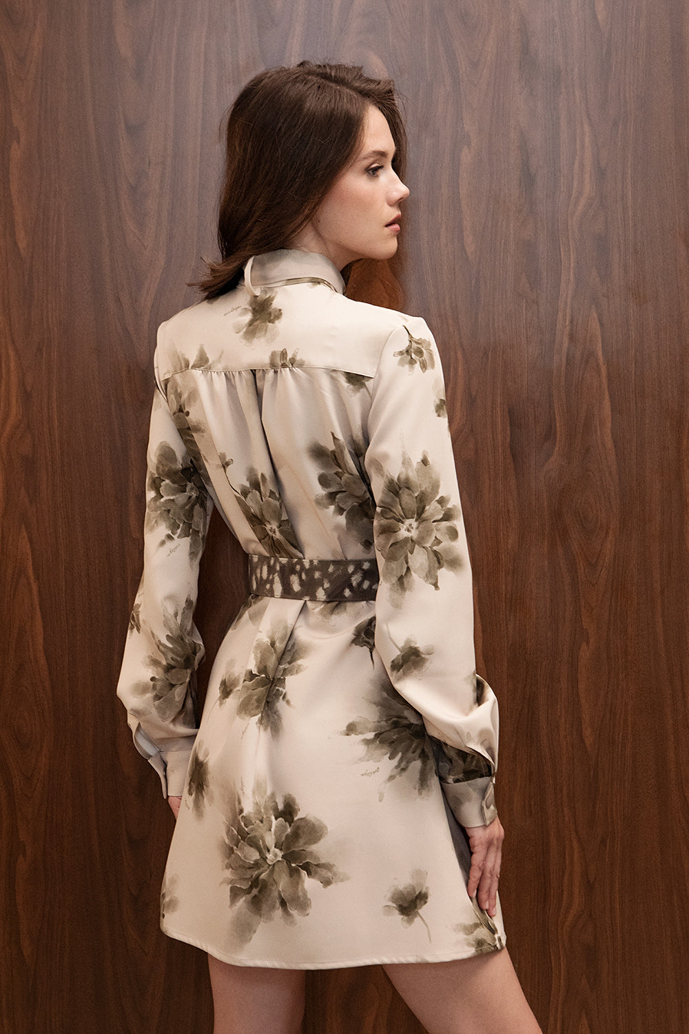 OLIVINE MINI DRESS WITH BELT
