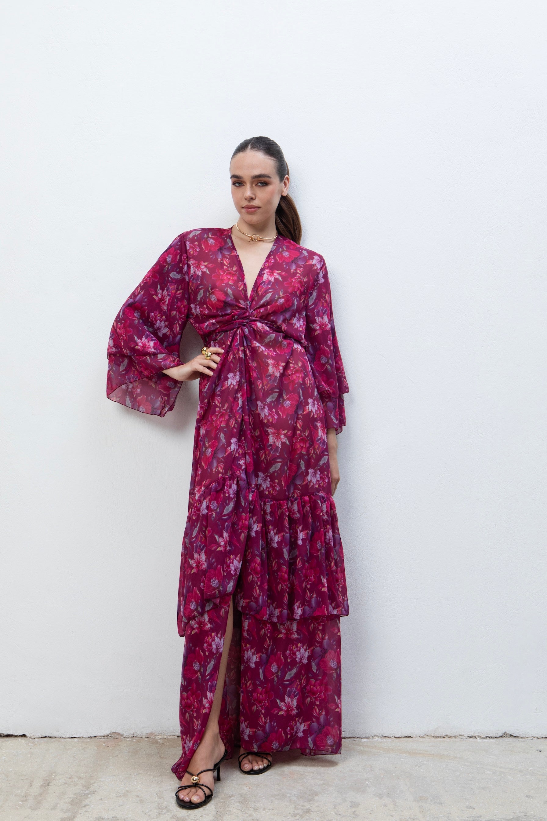 AMANDA POLYMORPHIC KIMONO DRESS