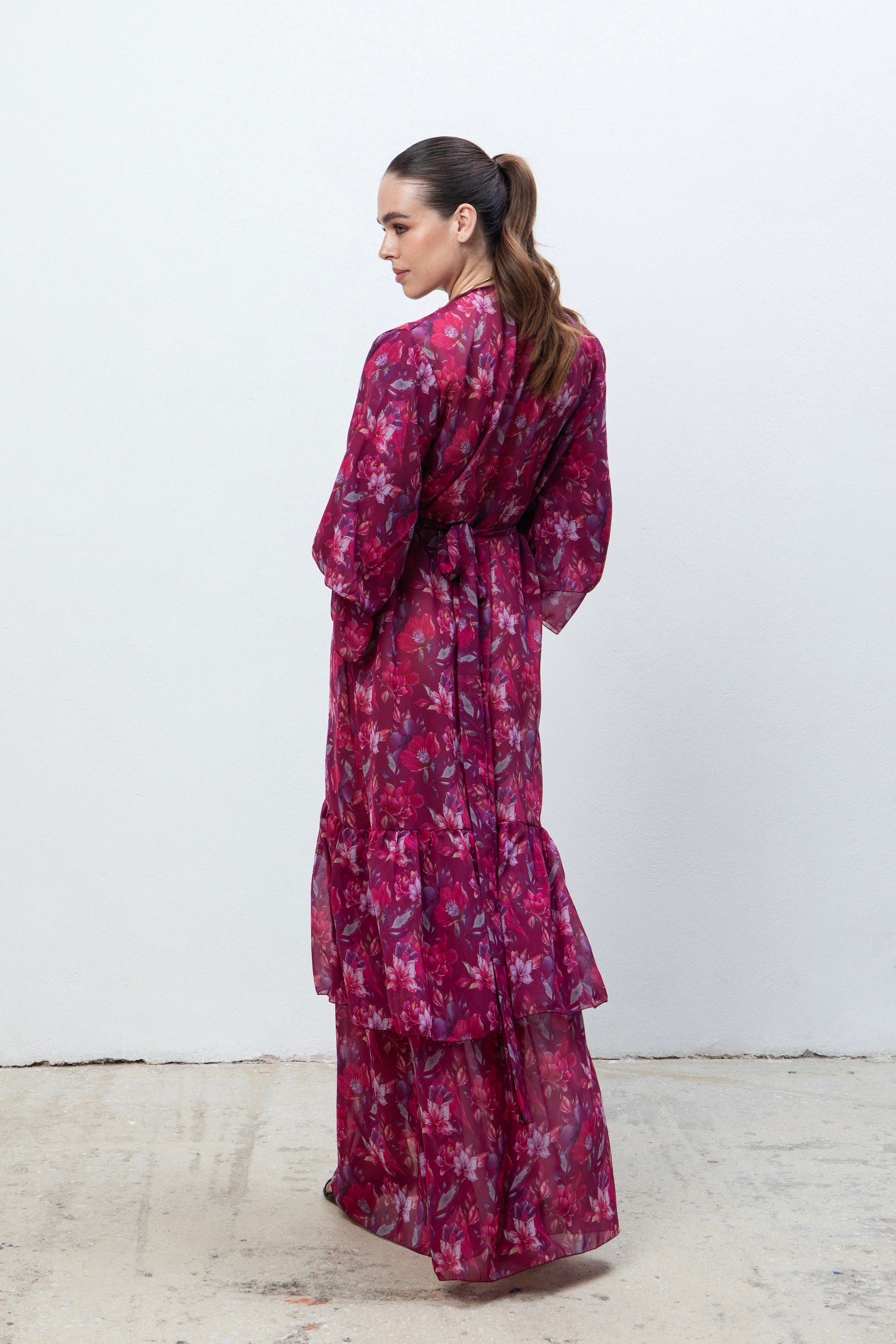 AMANDA POLYMORPHIC KIMONO DRESS