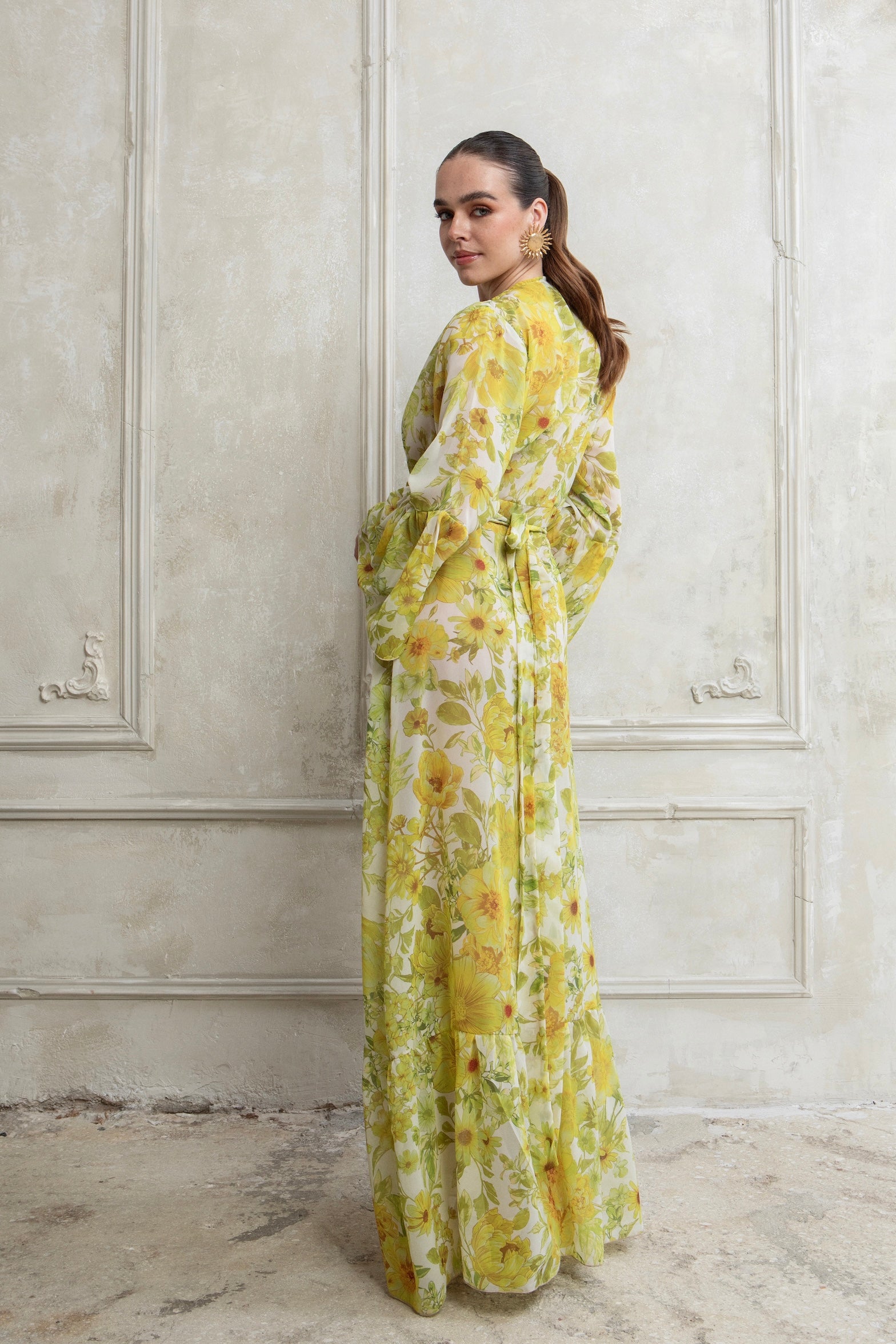 CITRUS POLYMORPHIC KIMONO DRESS