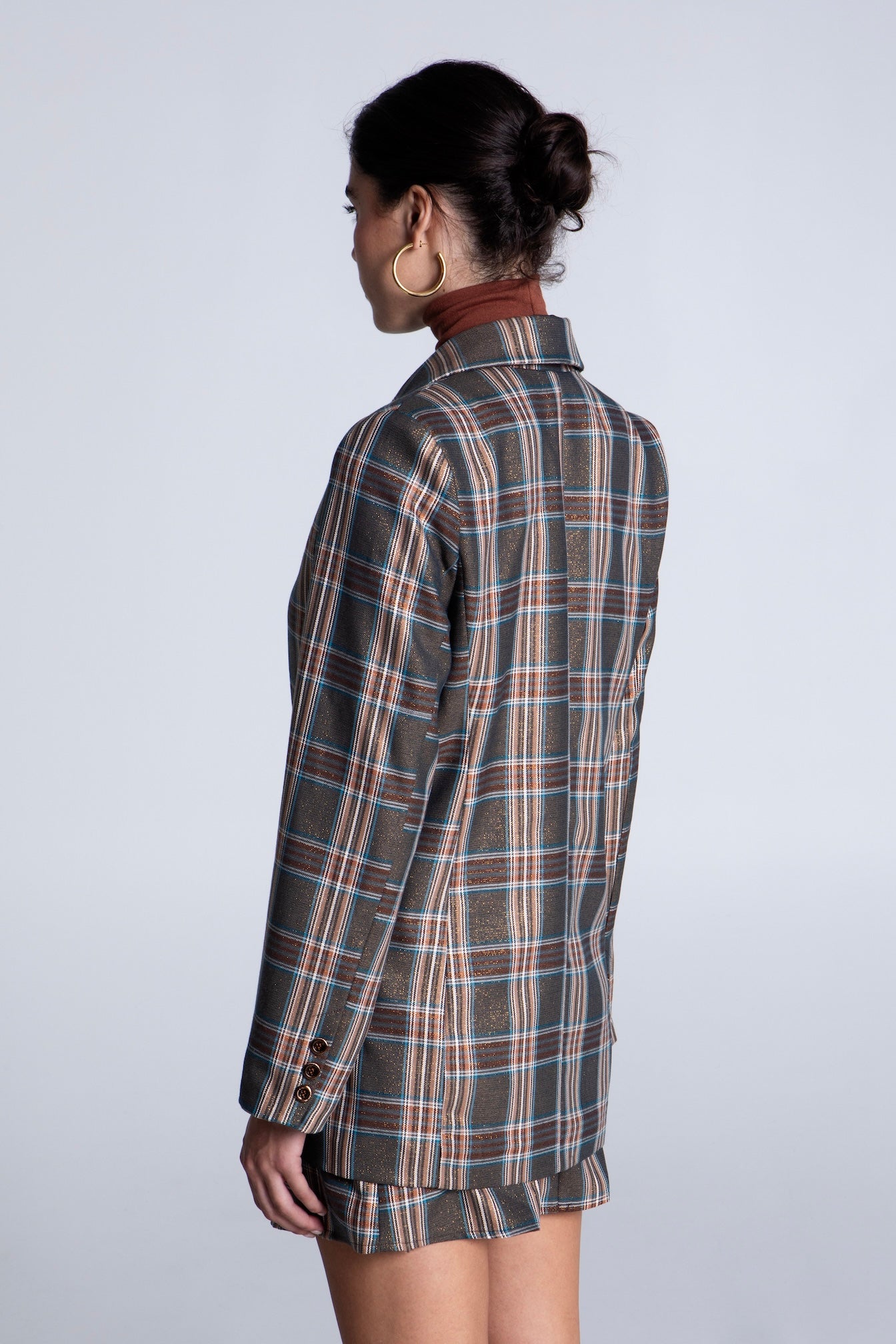 HERITAGE LUREX PLAID BLAZER