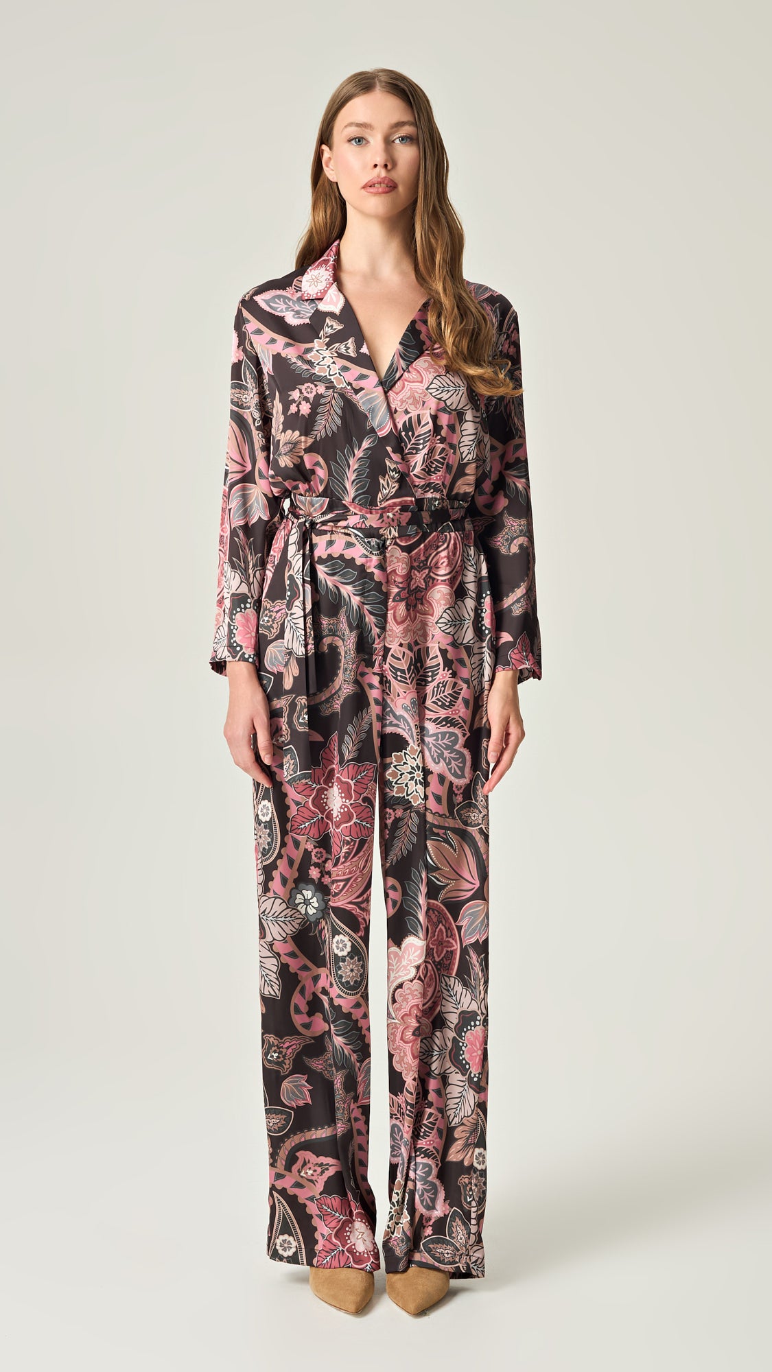 WILD ROMANCE SATIN JUMPSUIT