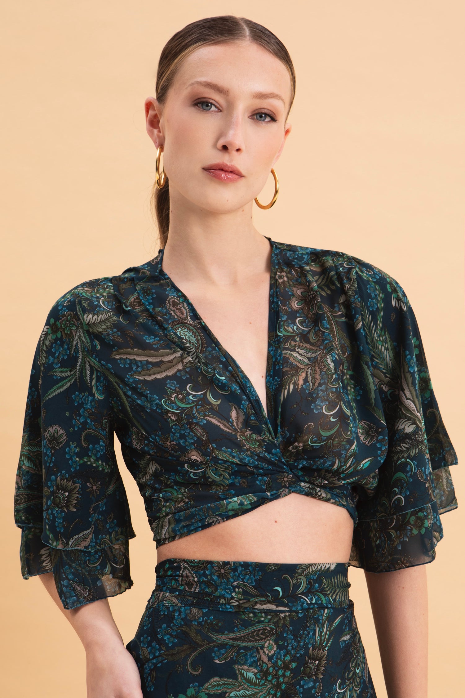 MYSTIC FOREST WRAP TOP