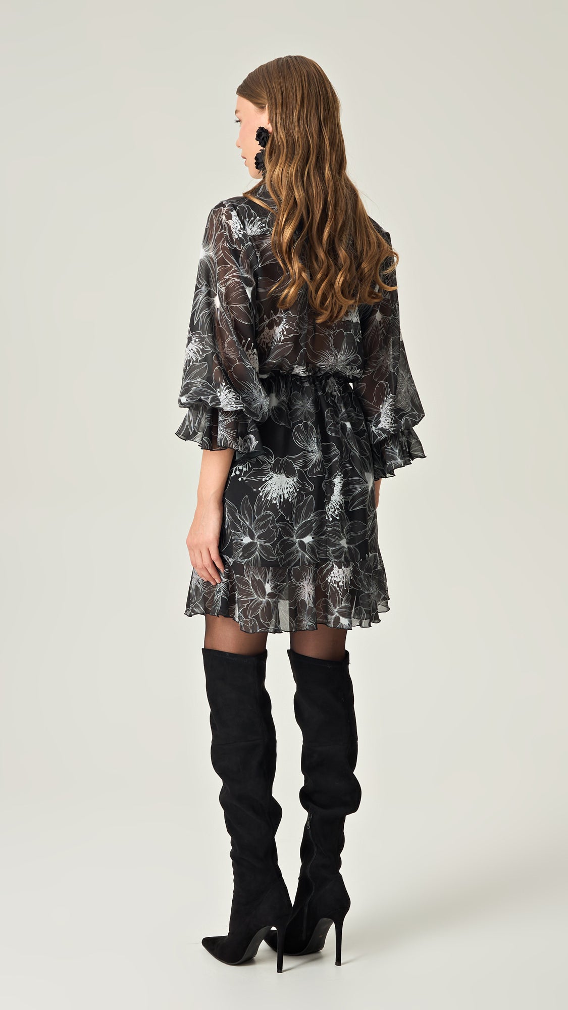 STARLIGHT PETALS MINI DRESS