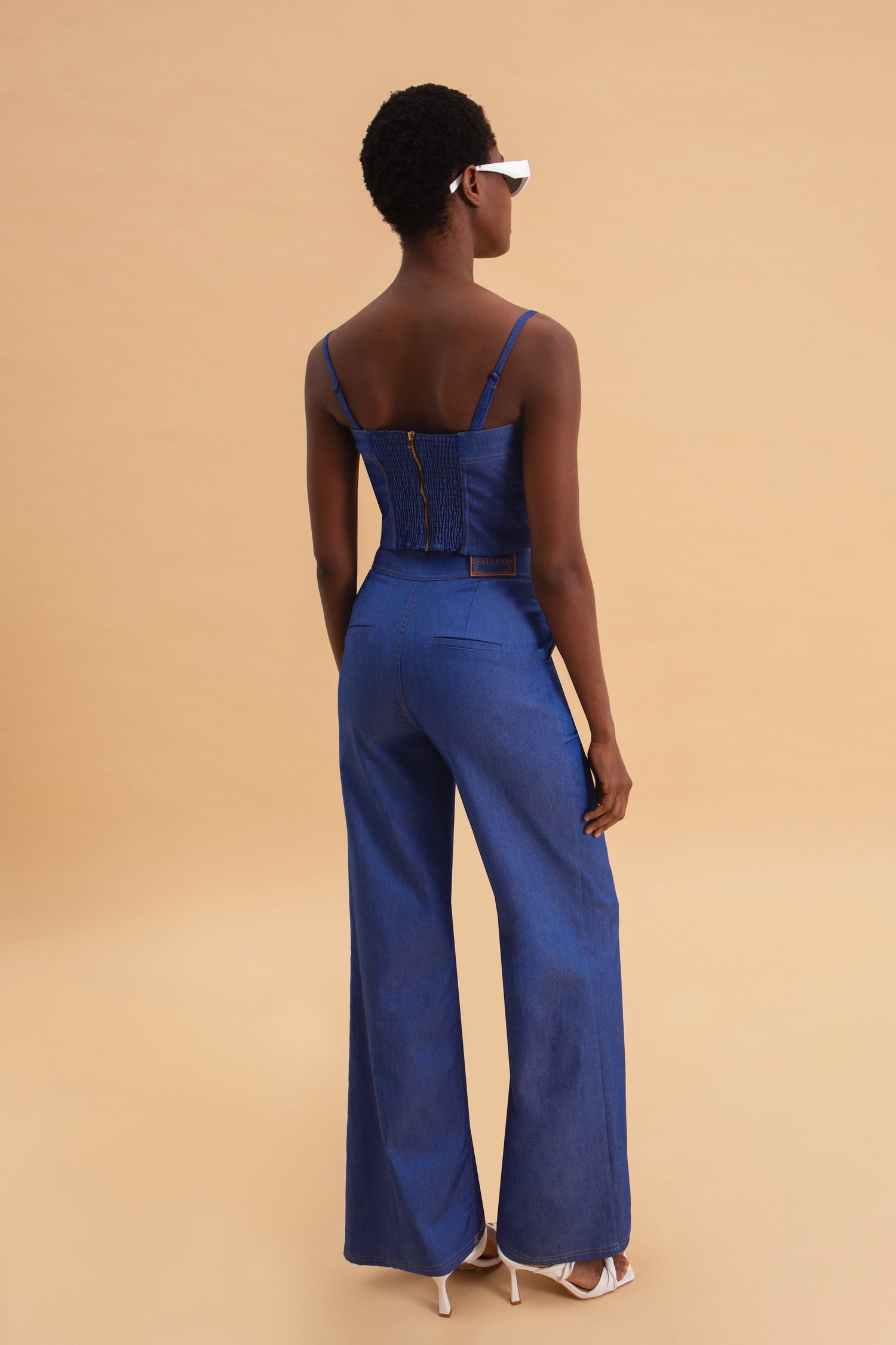 COBALT CHIC DENIM BUSTIER