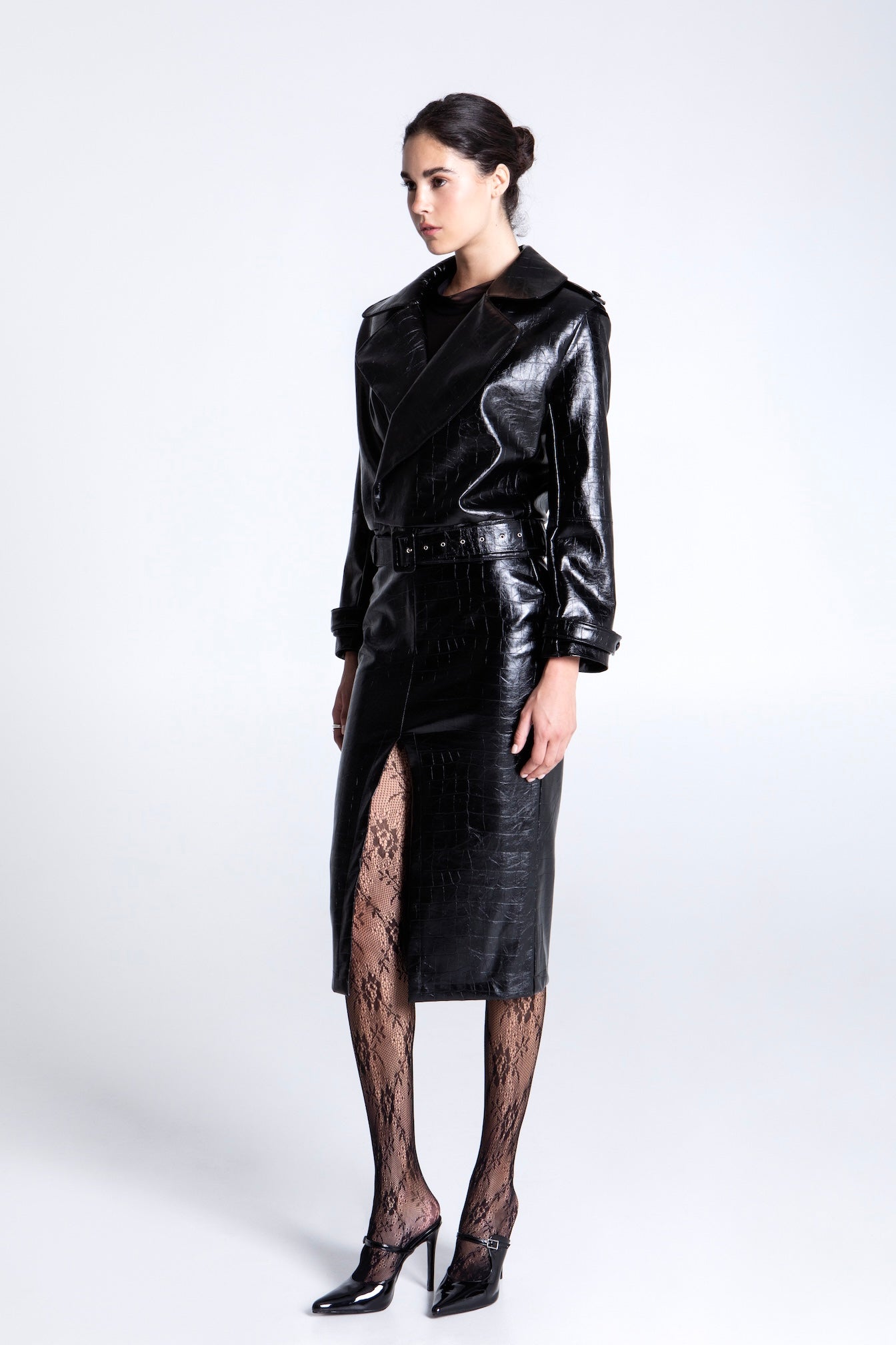 BLACK CROCO JACKET