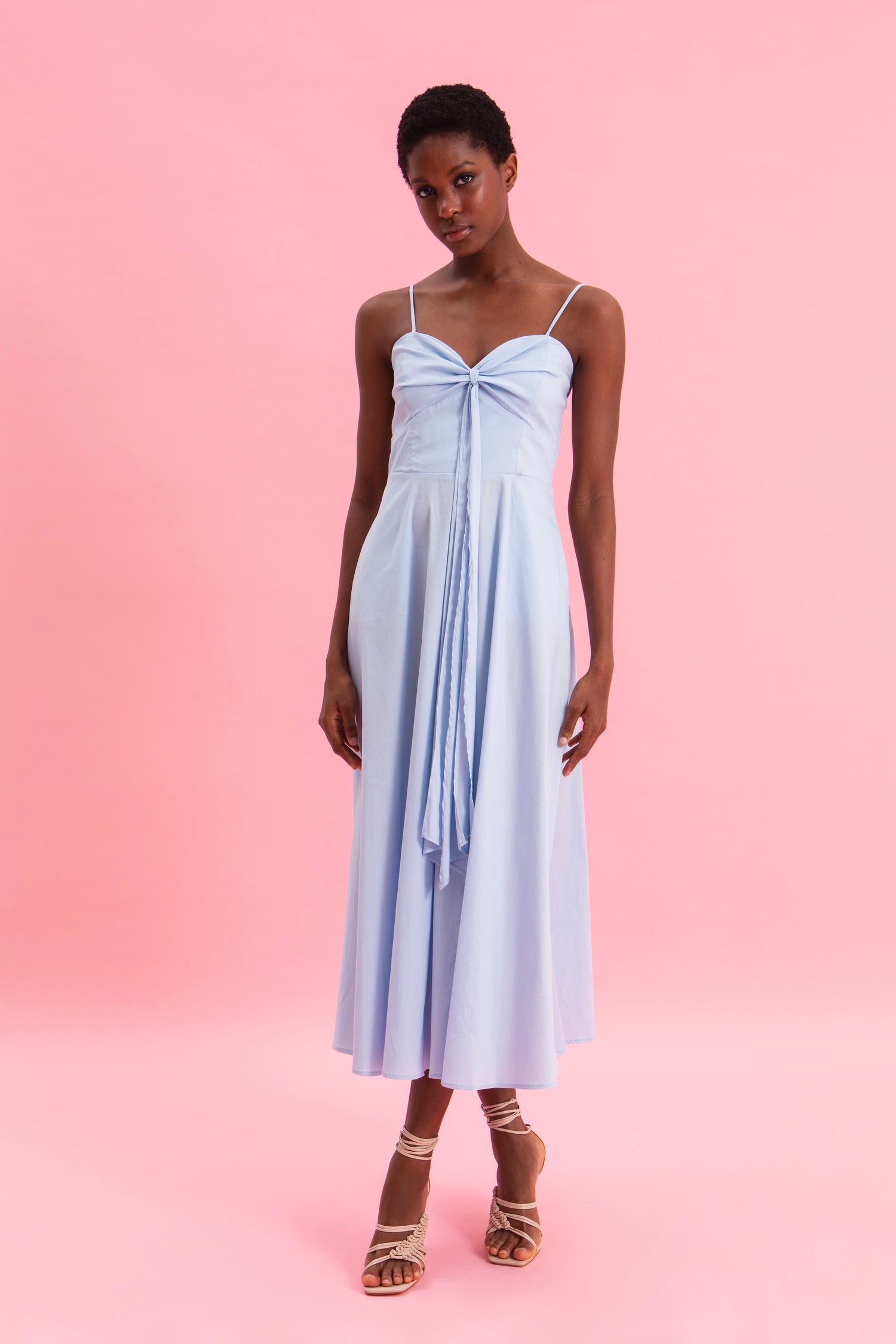 SKYLINE CHARM 100% COTTON POPLIN DRESS