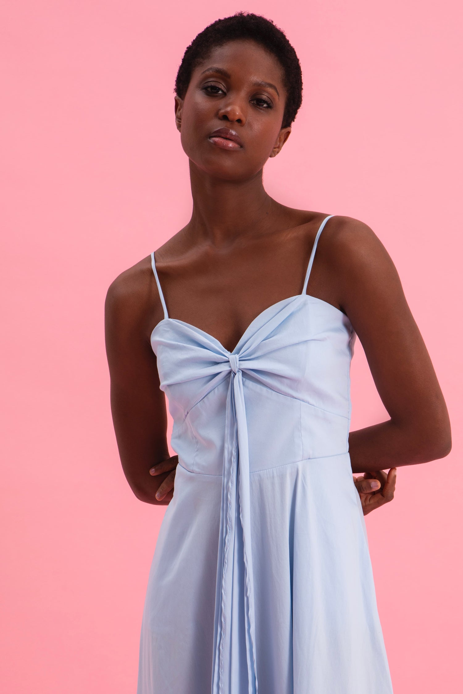 SKYLINE CHARM 100% COTTON POPLIN DRESS