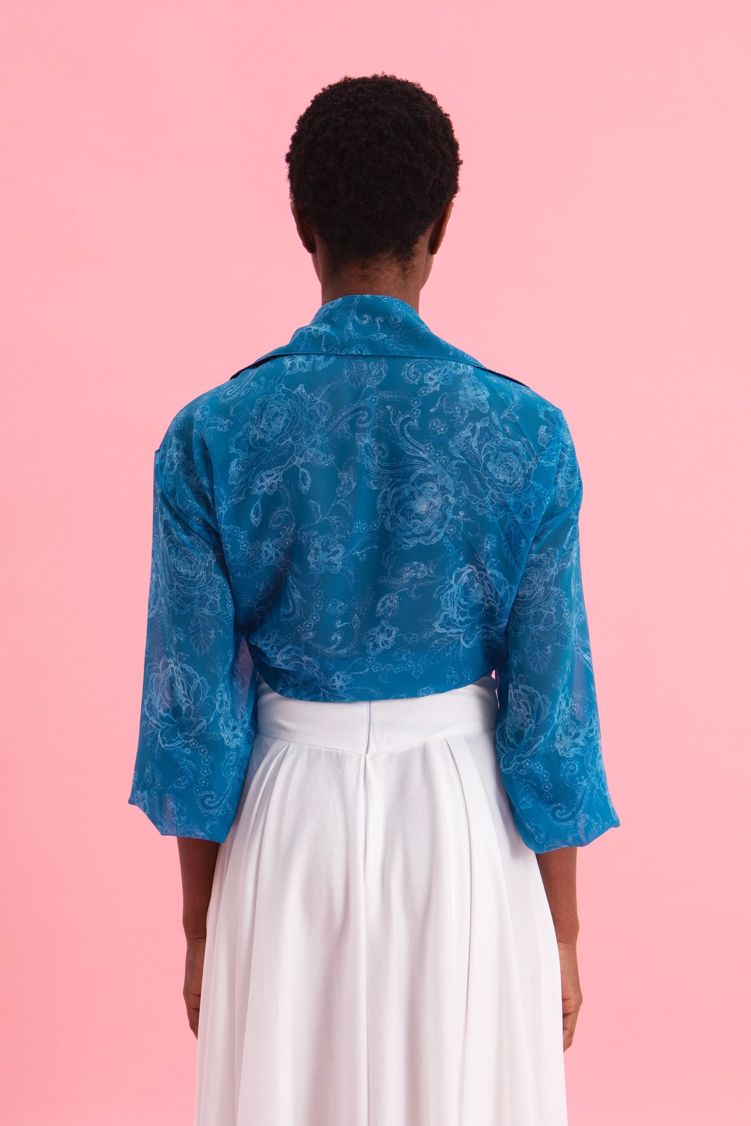AQUATIC ELEGANCE OVERSIZED SHIRT