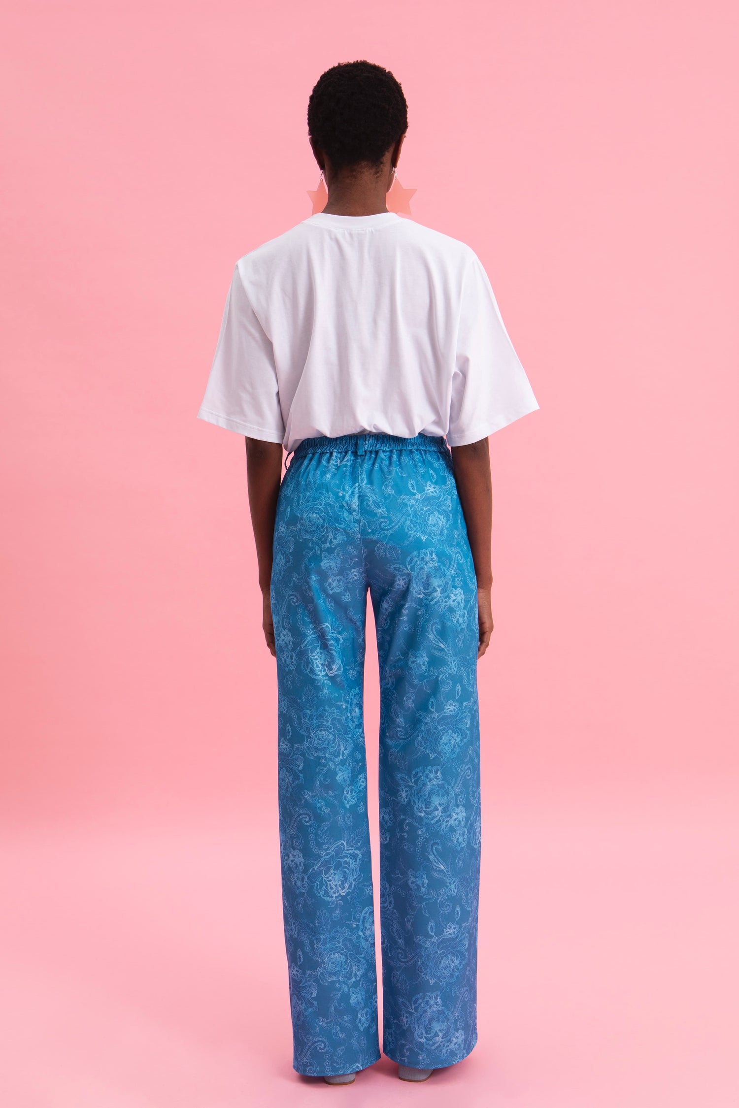 AQUATIC ELEGANCE 100% COTTON PANTS