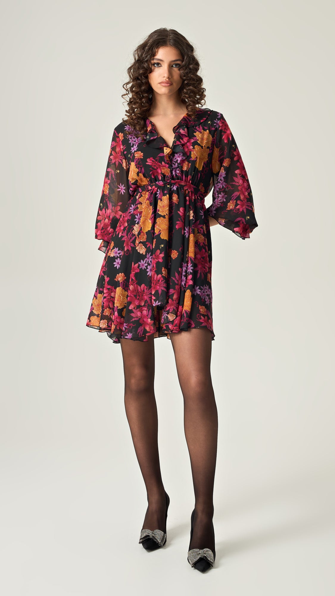 HARVEST BLOOM MINI DRESS