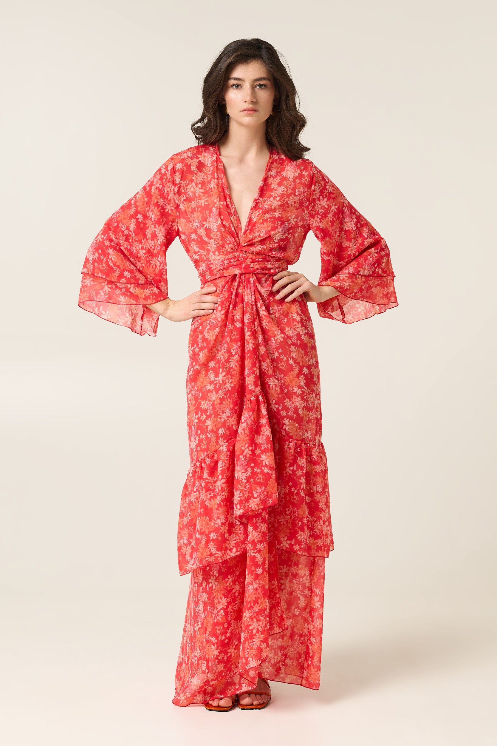 CORALIA POLYMORPHIC KIMONO DRESS