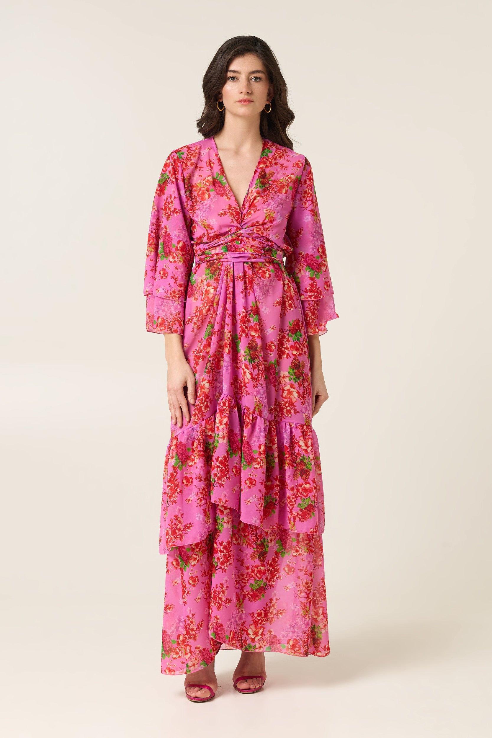 CAMELIA POLYMORPHIC KIMONO DRESS