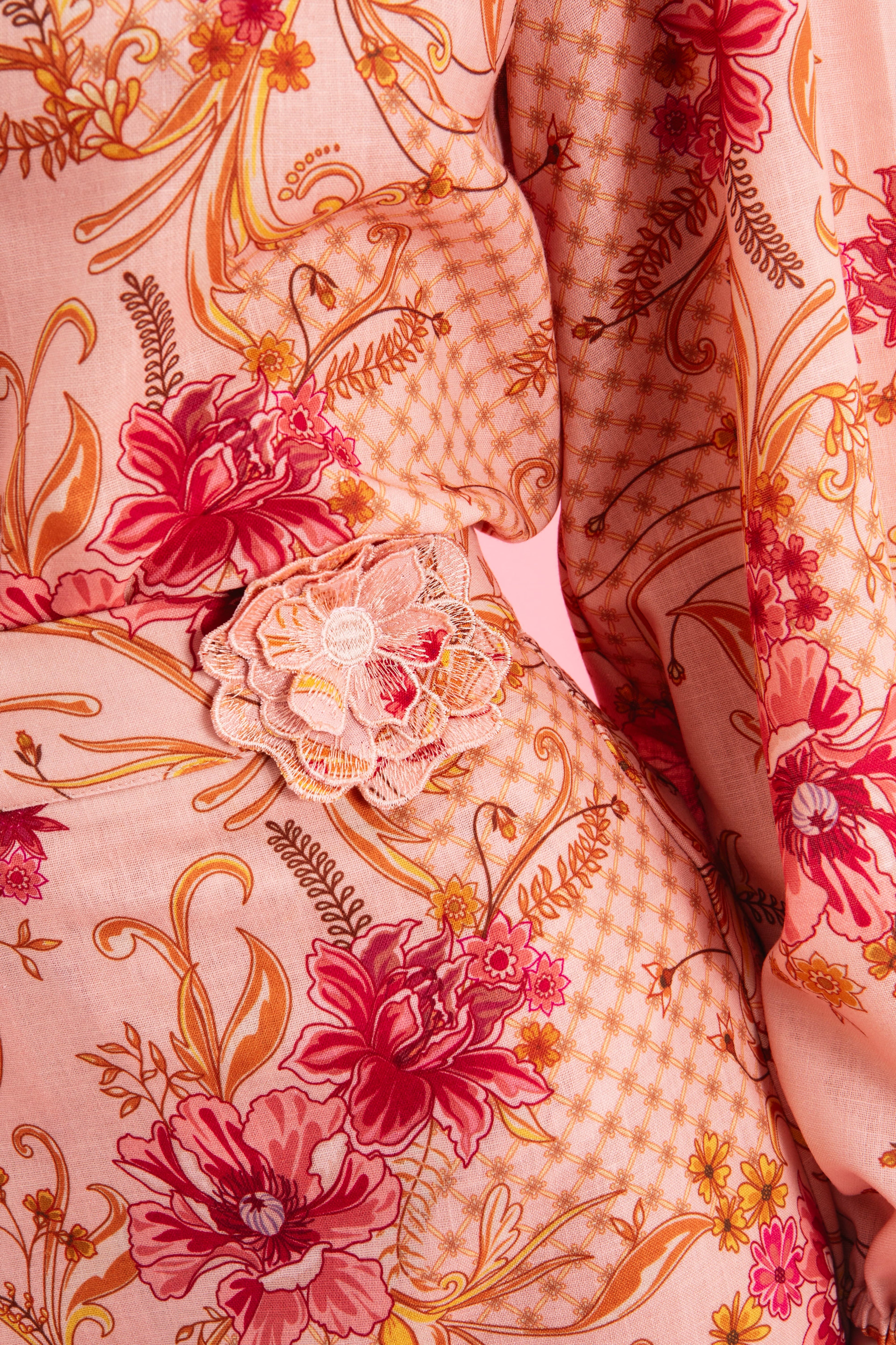 DUSTY PINK LINEN SHIRT