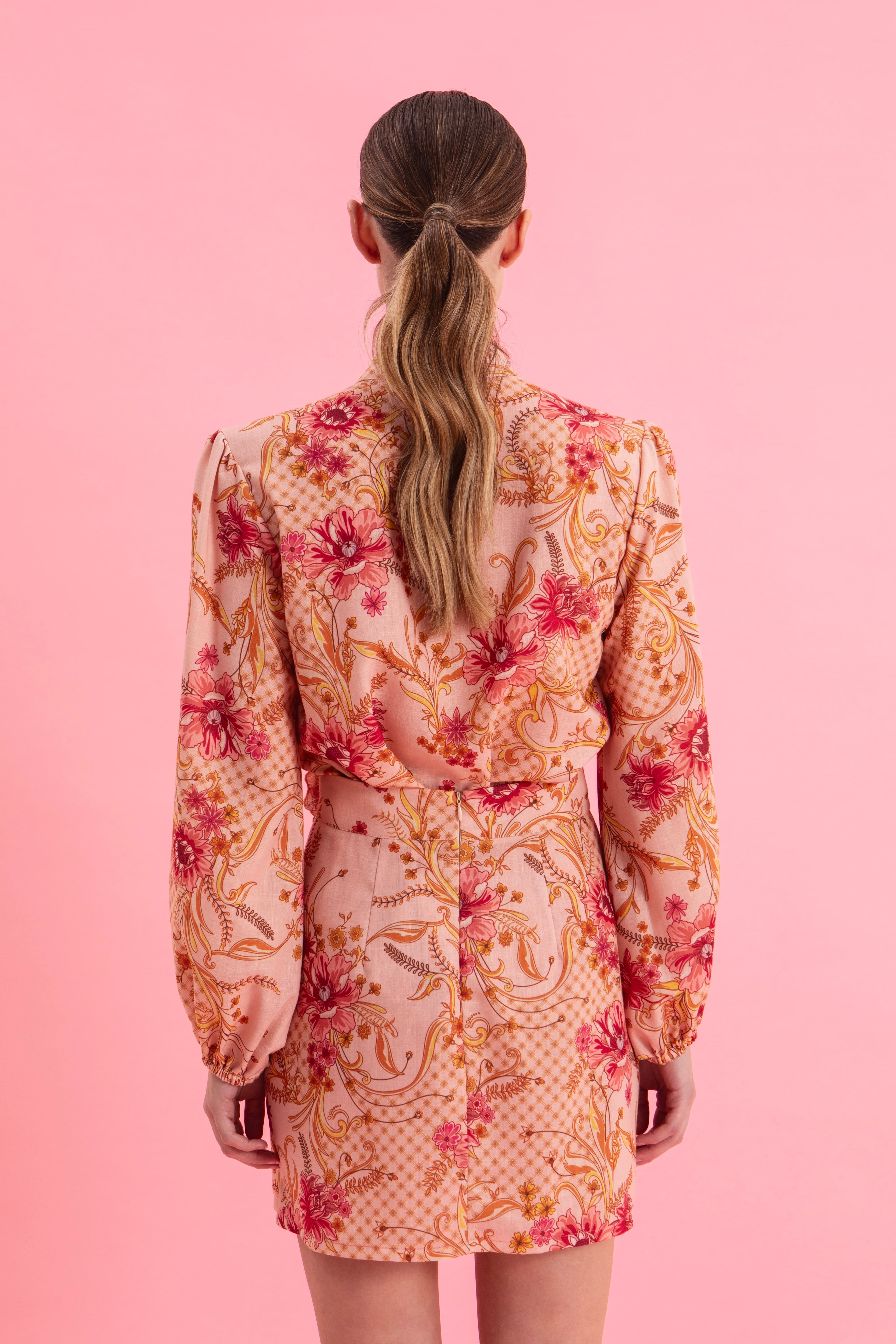 DUSTY PINK LINEN SHIRT