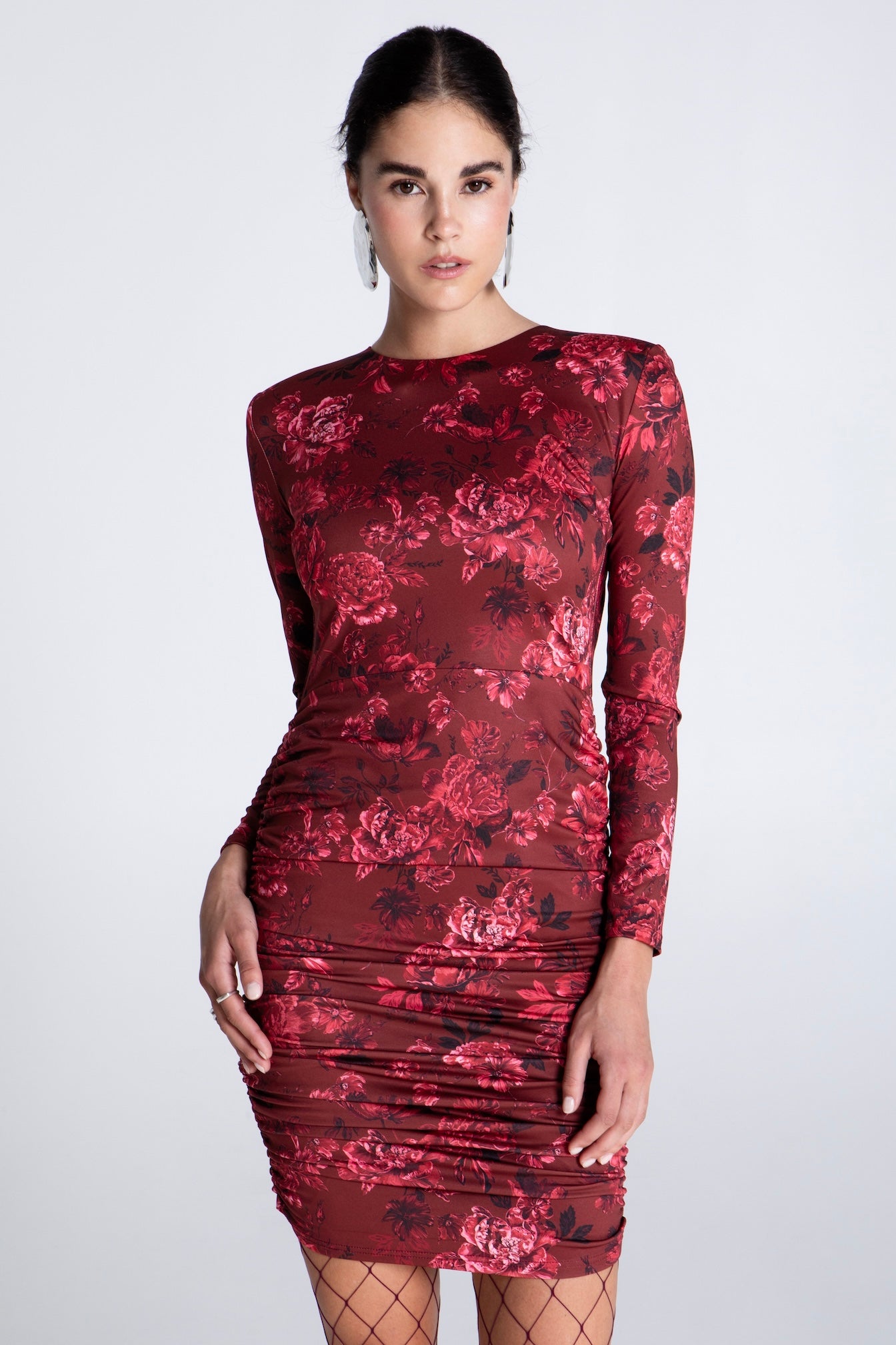 AMAROSE MINI SUPER JERSEY DRESS