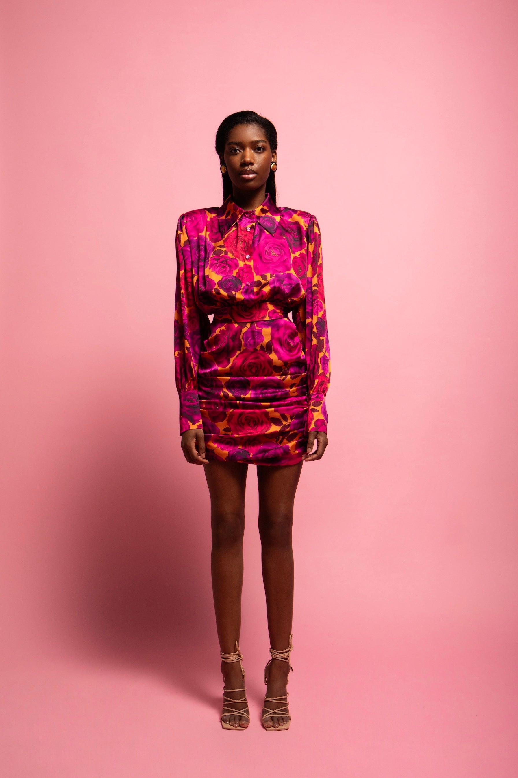 MONICA MINI SATIN DRESS