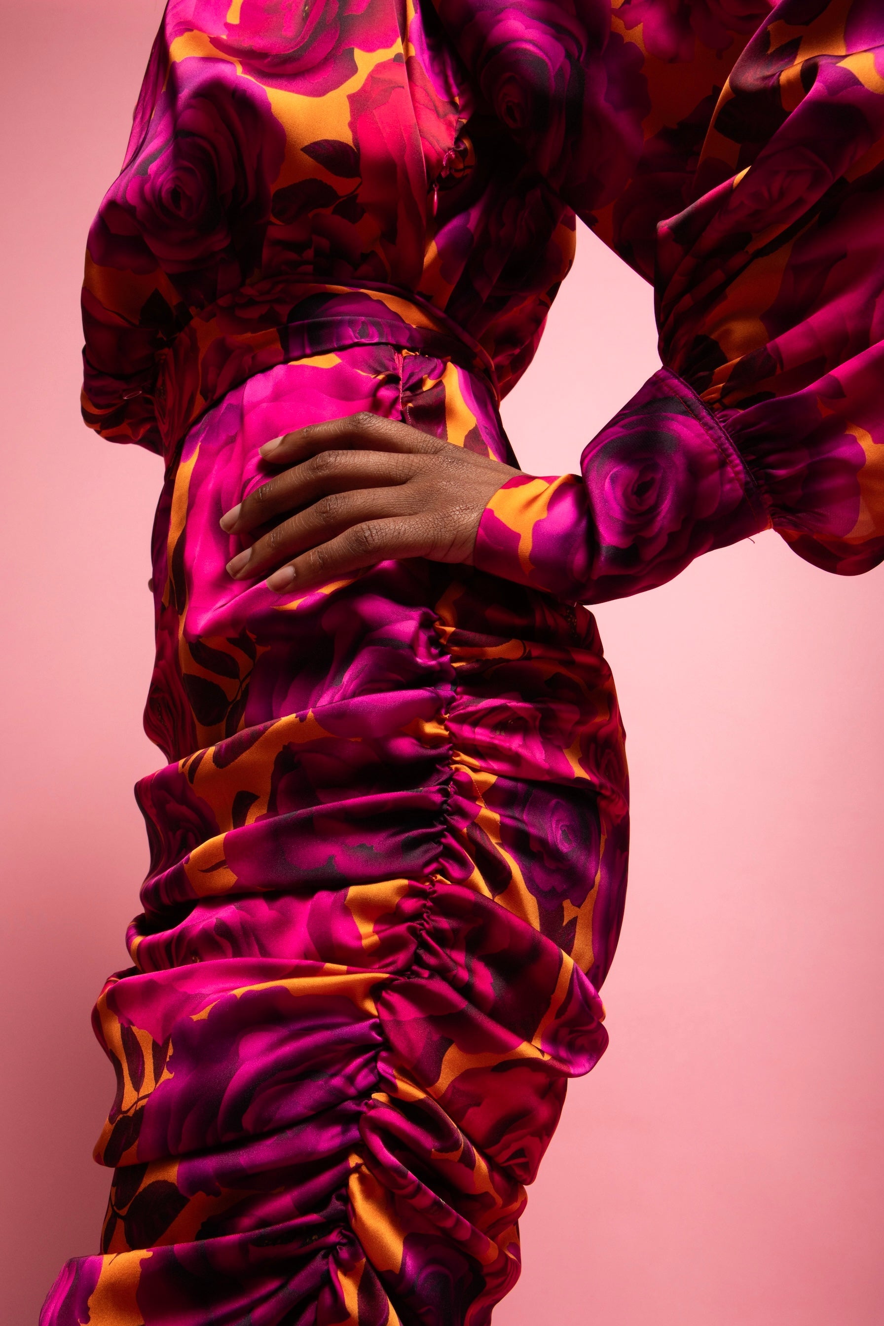 MONICA MINI SATIN DRESS