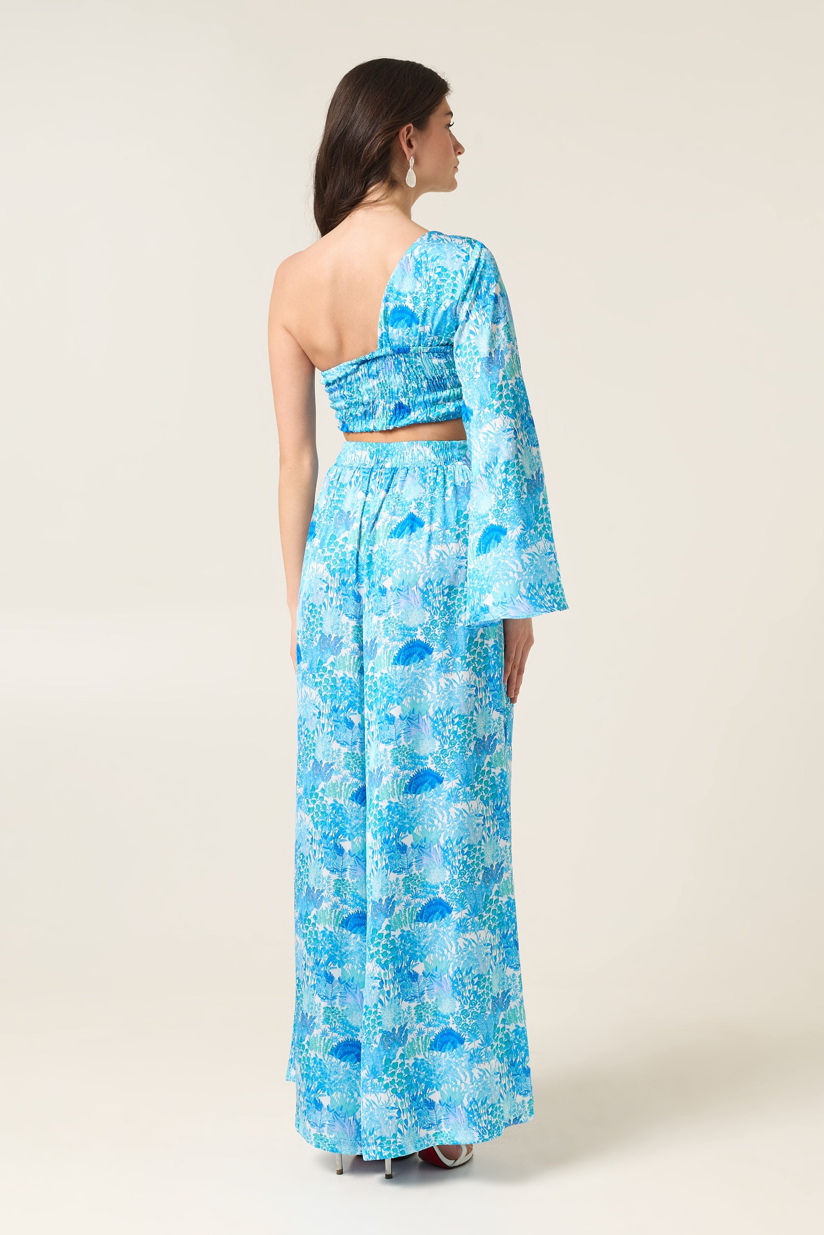 LAGUNA ONE SHOULDER SATIN TOP