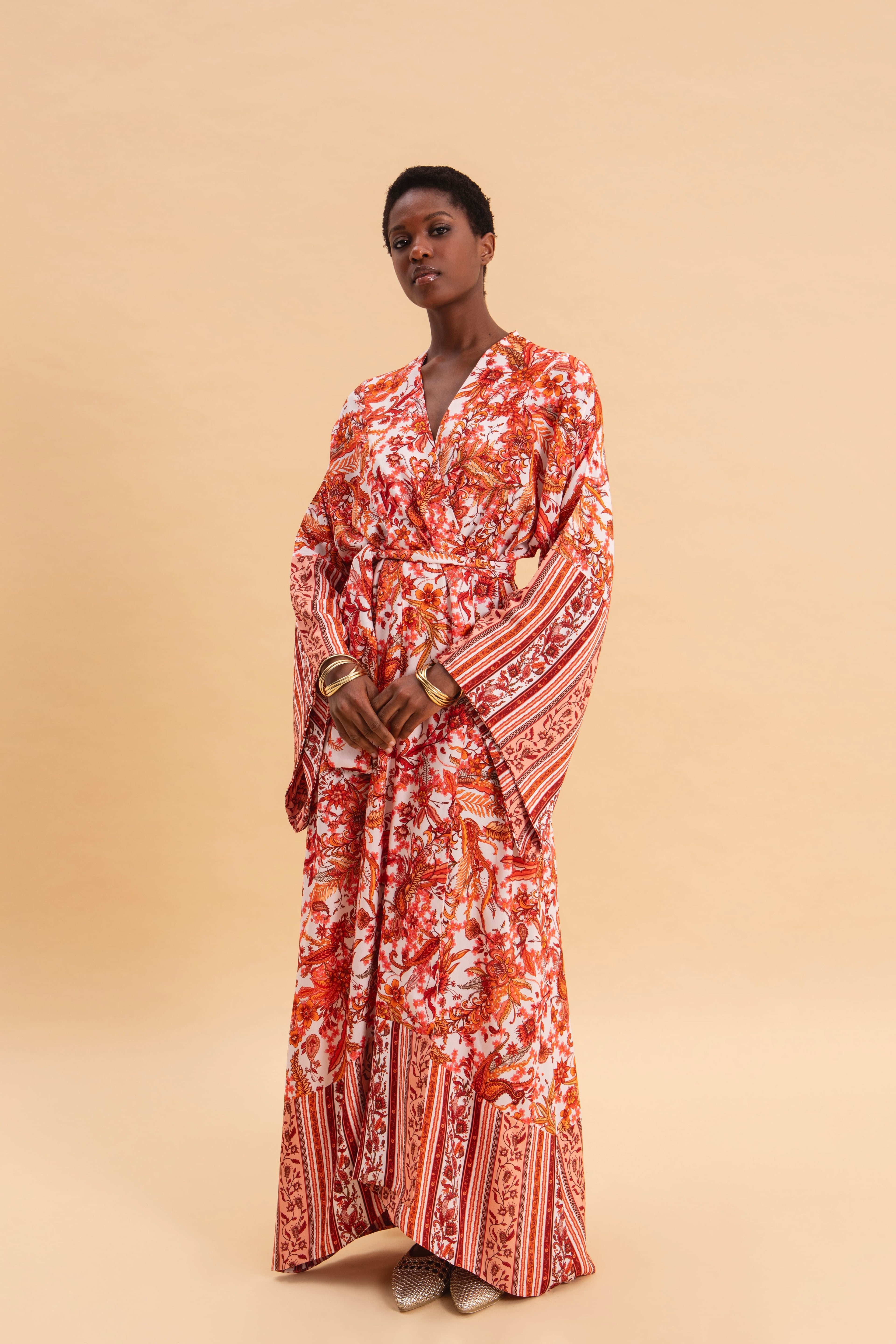 RUSTIC ROMANCE 100% VISCOSE KIMONO