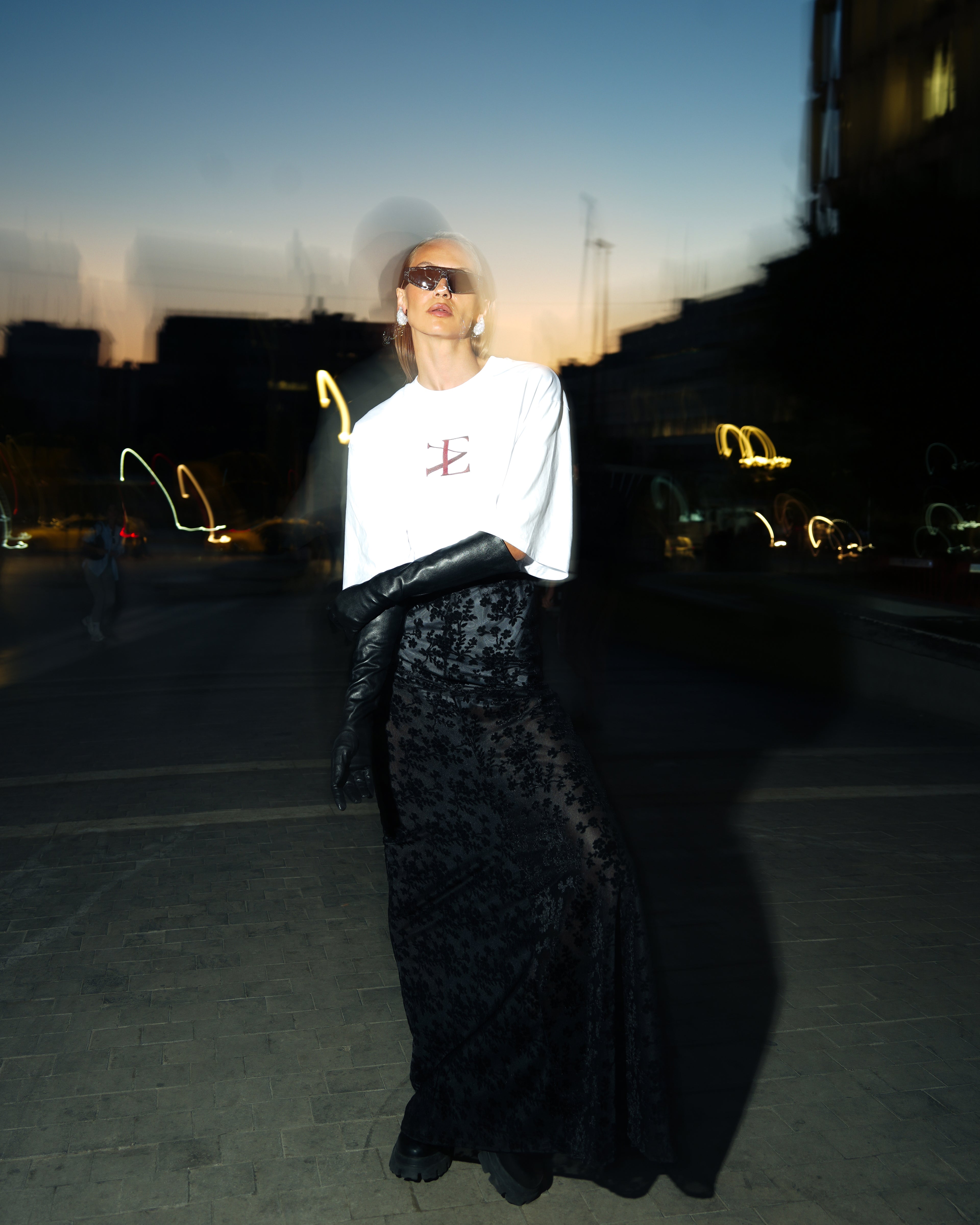 MOONLIGHT LACE MAXI SKIRT