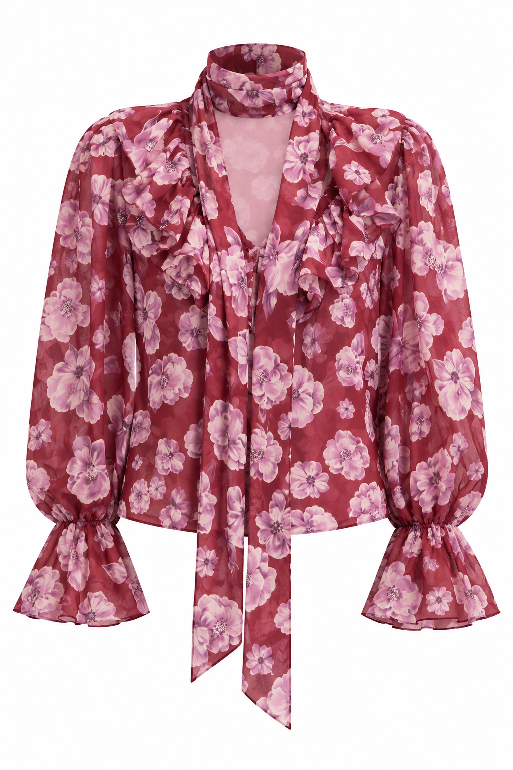 ROSALIE FLORAL RUFFLE BLOUSE
