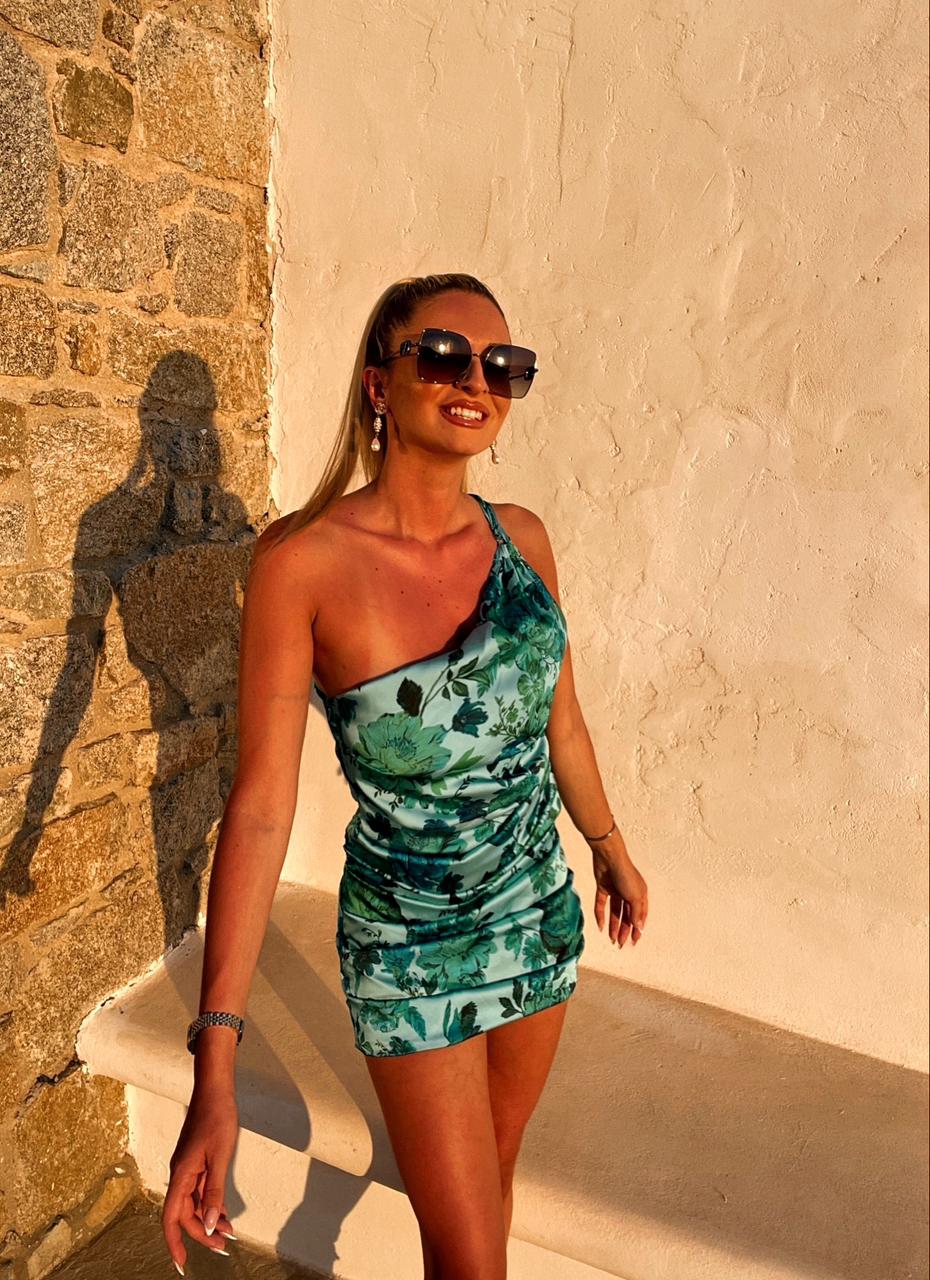 AMARI MINI SATIN DRESS