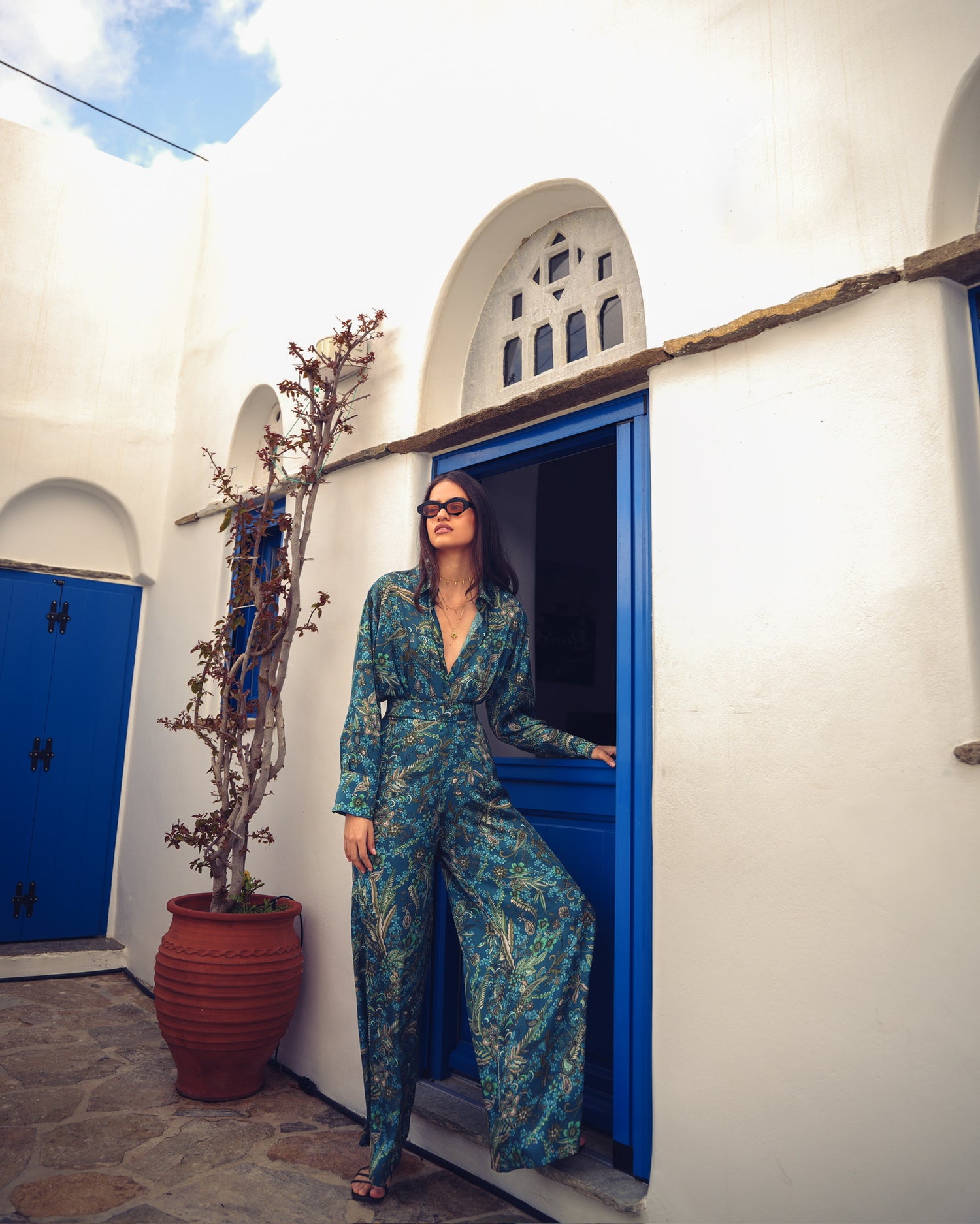 MYSTIC FOREST SATIN SHIRT