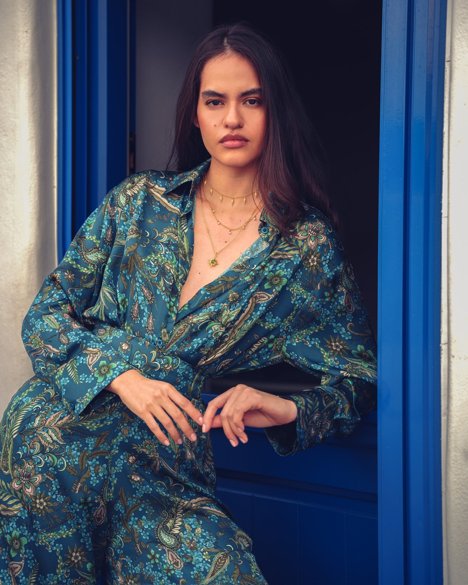 MYSTIC FOREST SATIN SHIRT