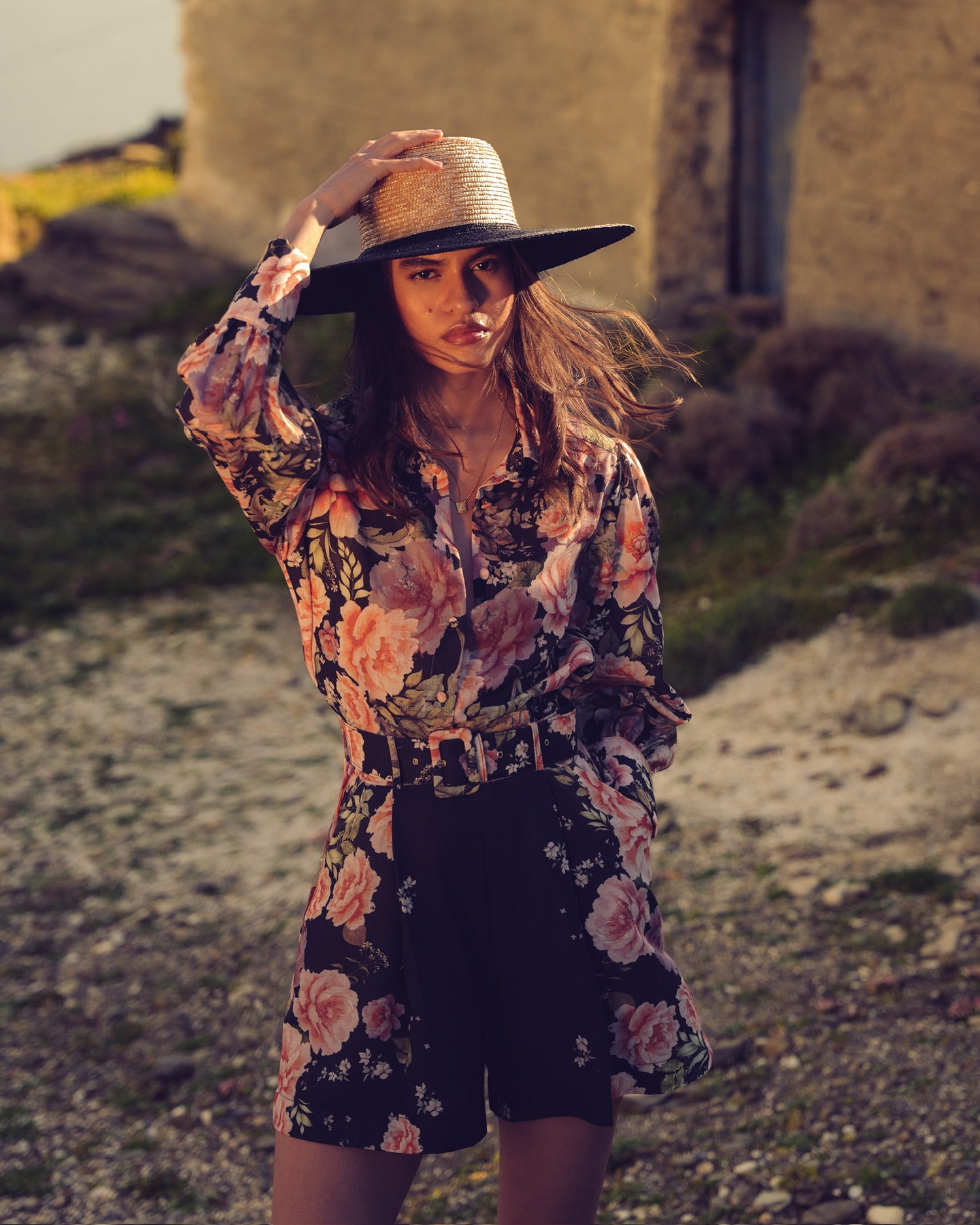 PEONIES LOVE LINEN SHIRT