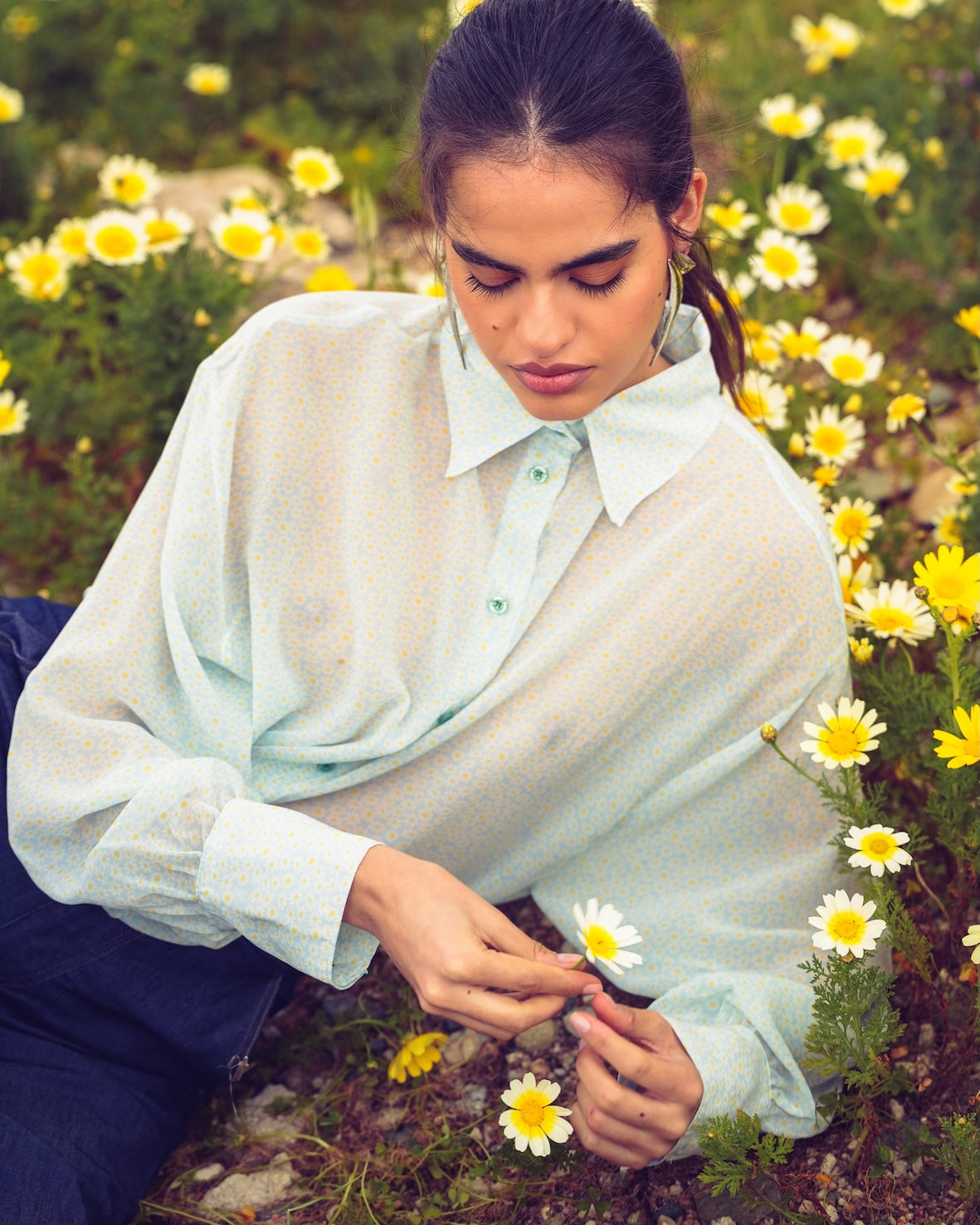LIGHT BLUE CHAMOMILE SHIRT - ONLINE EXCLUSIVE