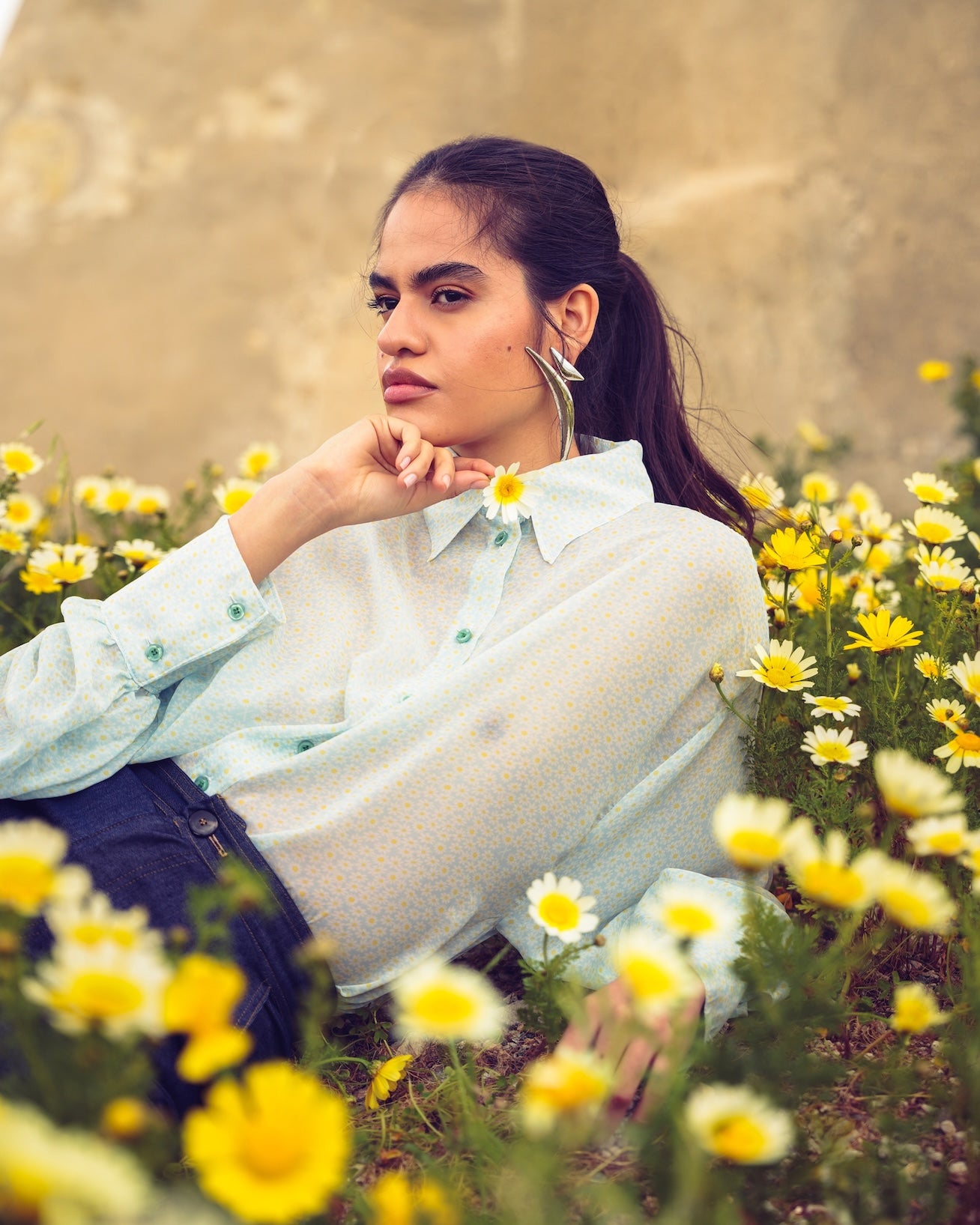 LIGHT BLUE CHAMOMILE SHIRT - ONLINE EXCLUSIVE