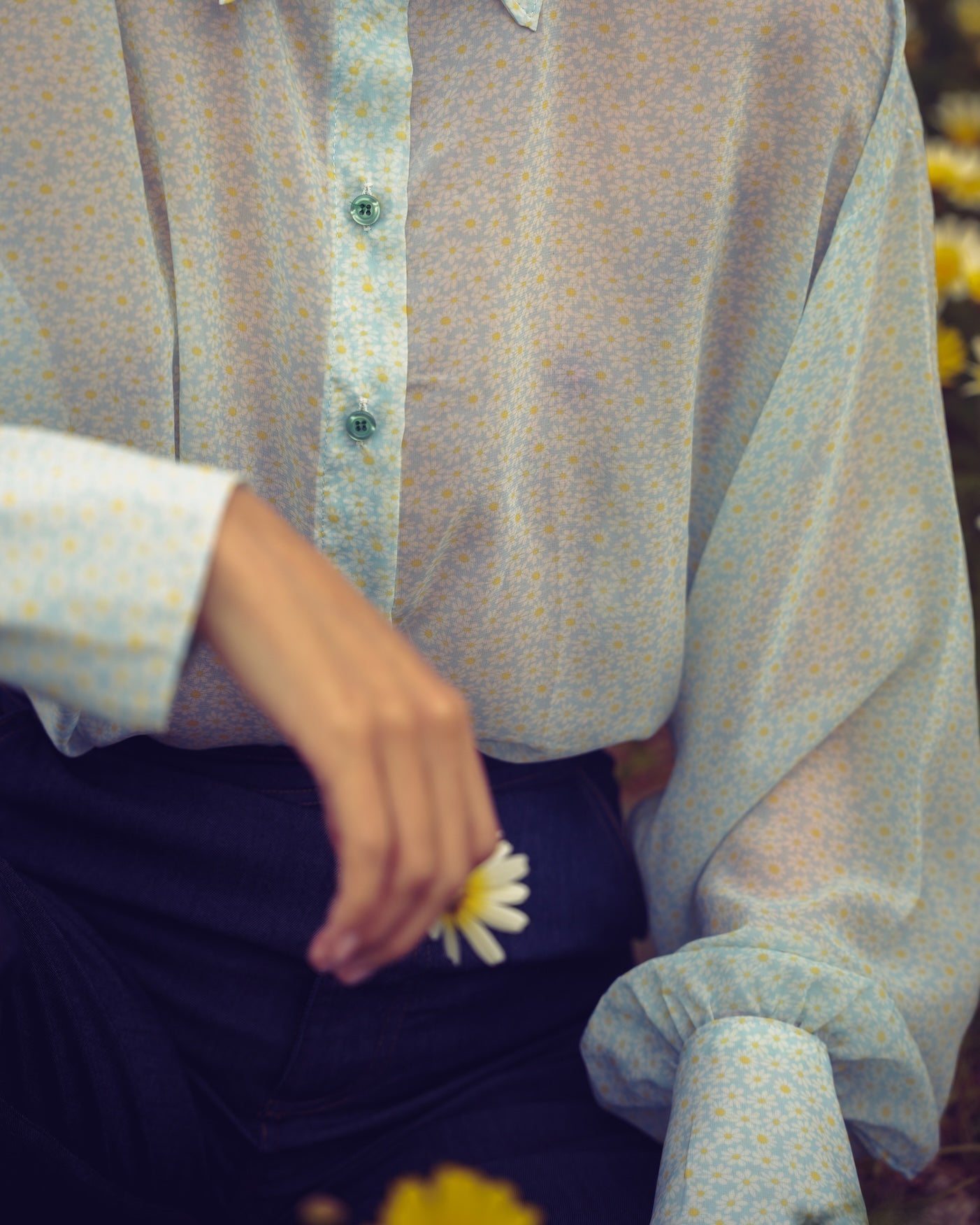 LIGHT BLUE CHAMOMILE SHIRT - ONLINE EXCLUSIVE