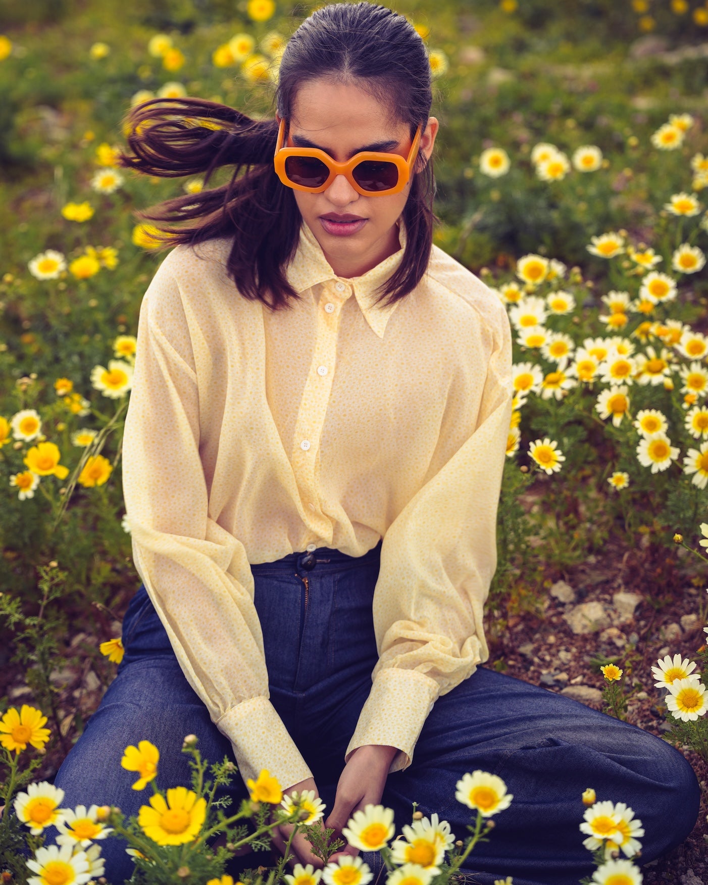 LIGHT YELLOW CHAMOMILE SHIRT- ONLINE EXCLUSIVE