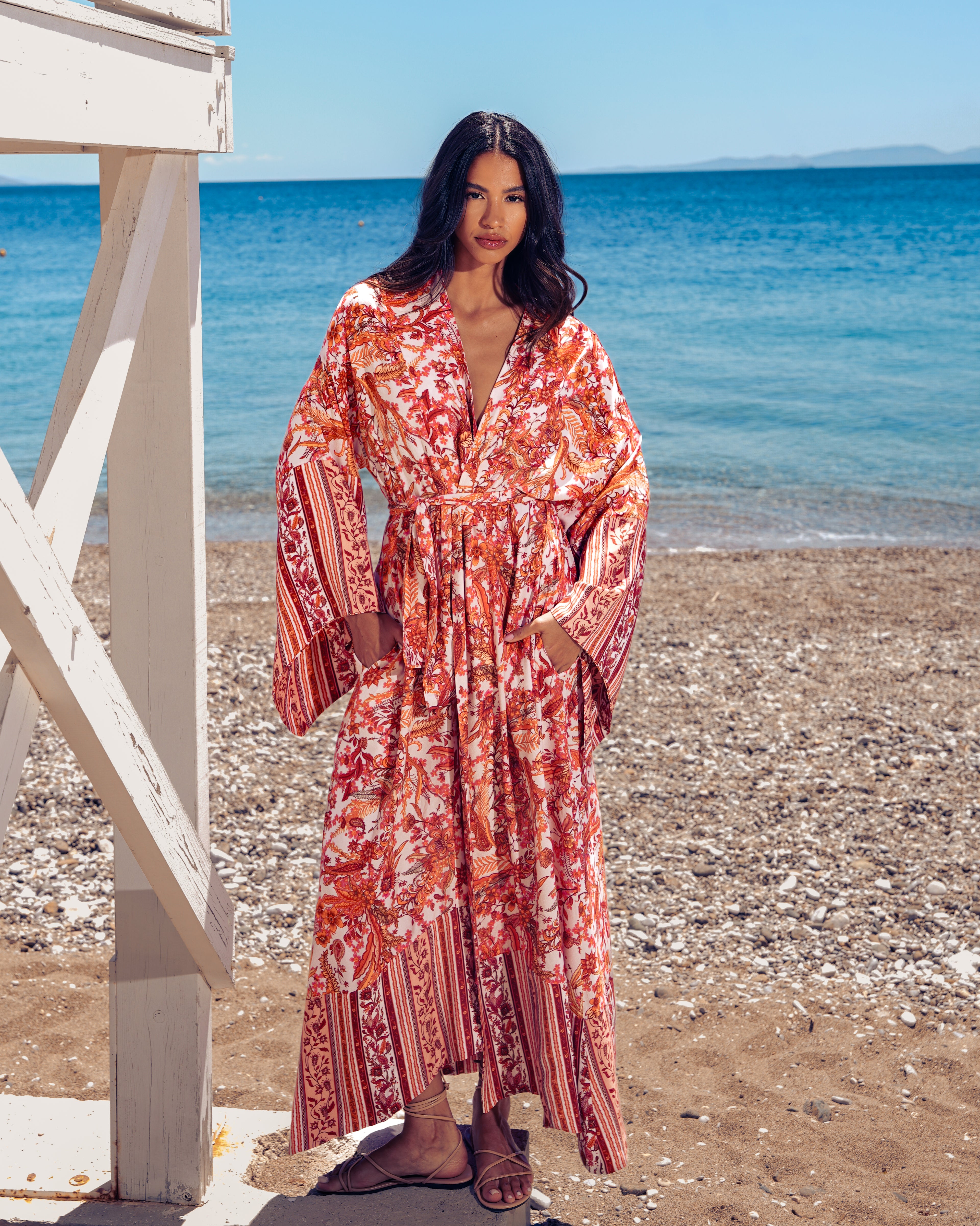 RUSTIC ROMANCE 100% VISCOSE KIMONO