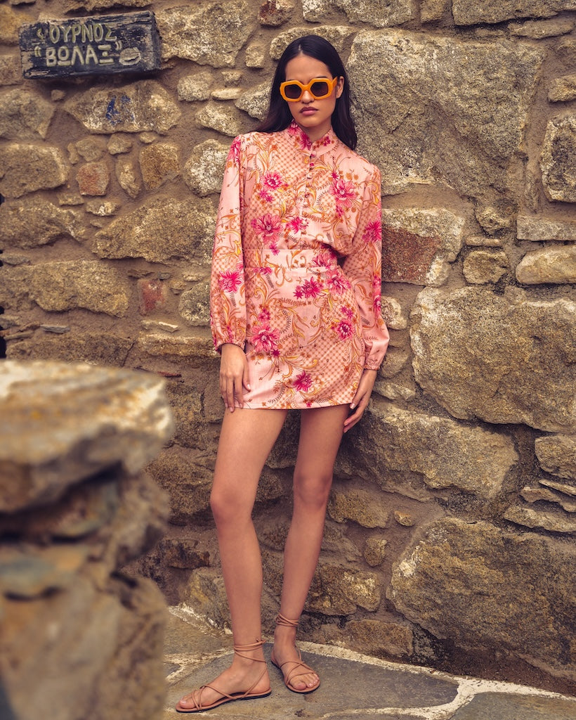 DUSTY PINK LINEN SHIRT