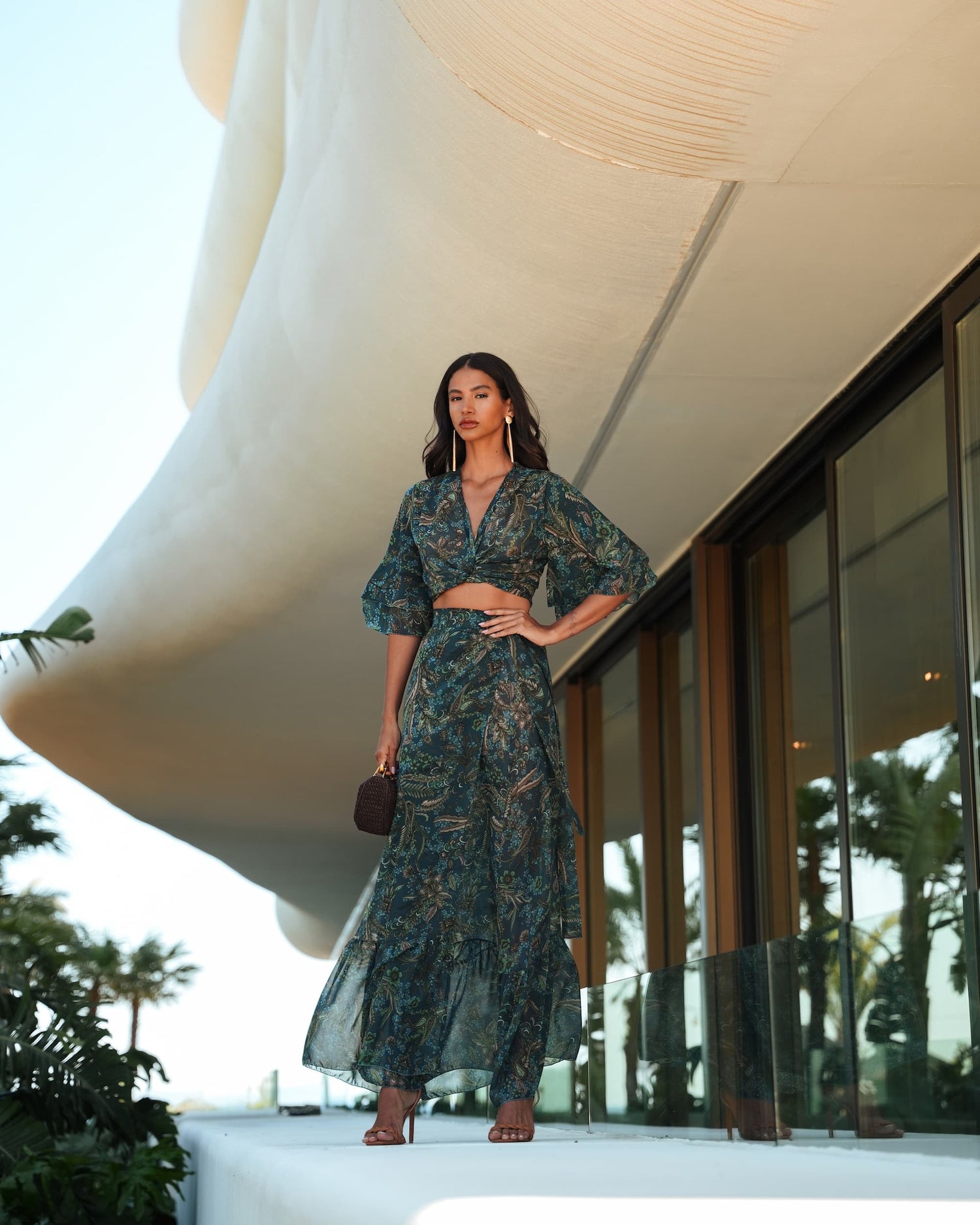 MYSTIC FOREST WRAP TOP