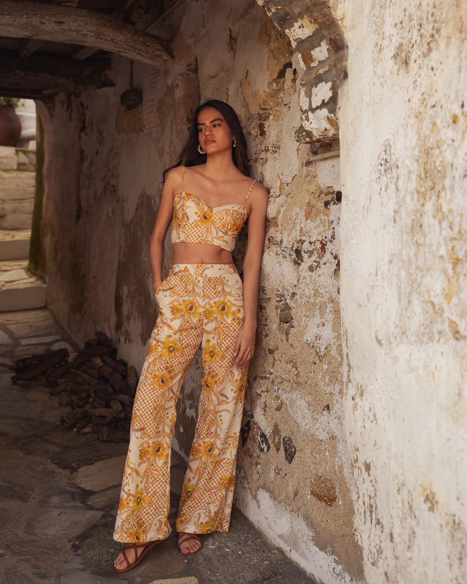 MARIGOLD HIGH WAISTED LINEN PANTS