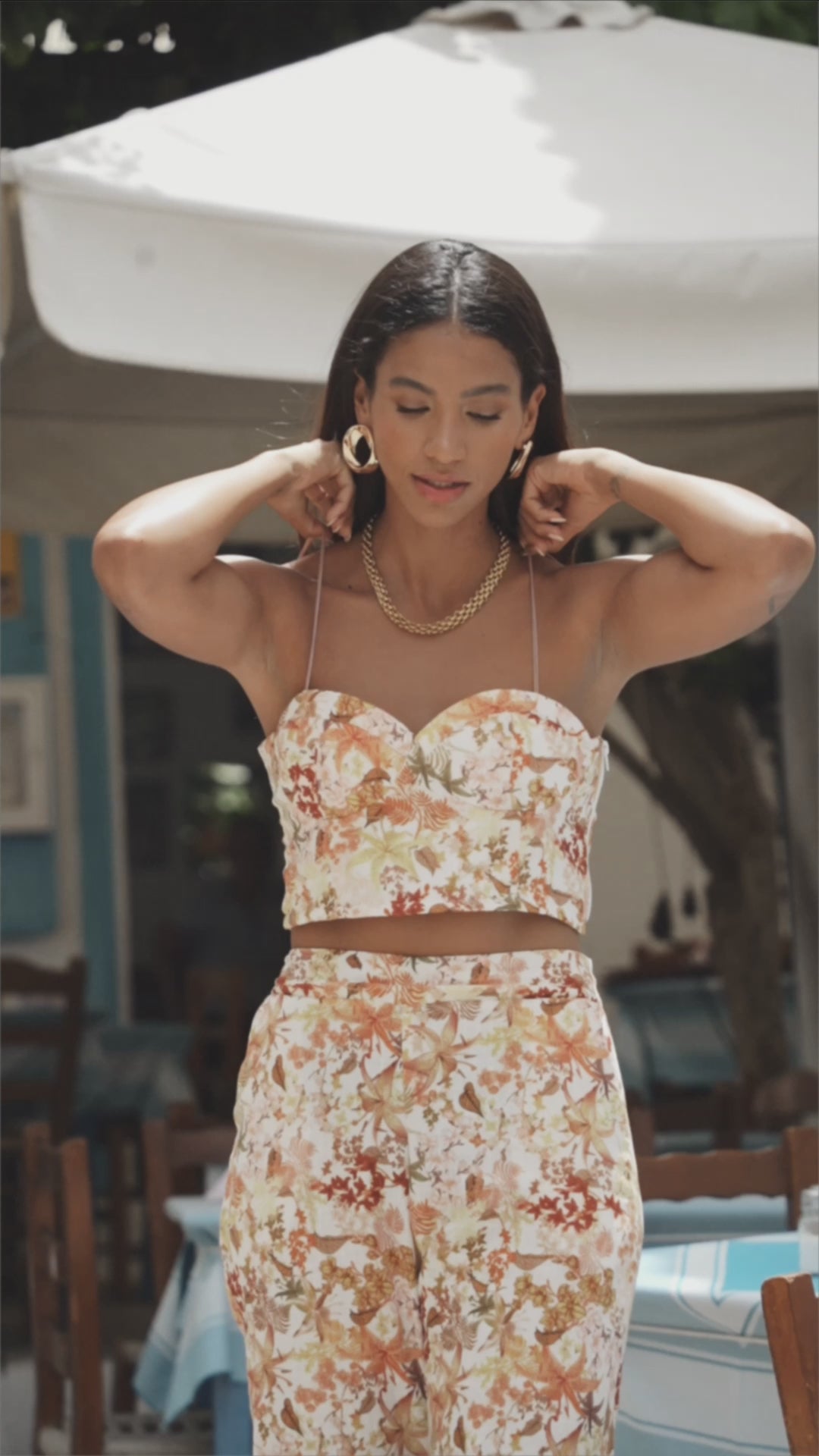 ESTHER LINEN HIGH WAISTED PANTS