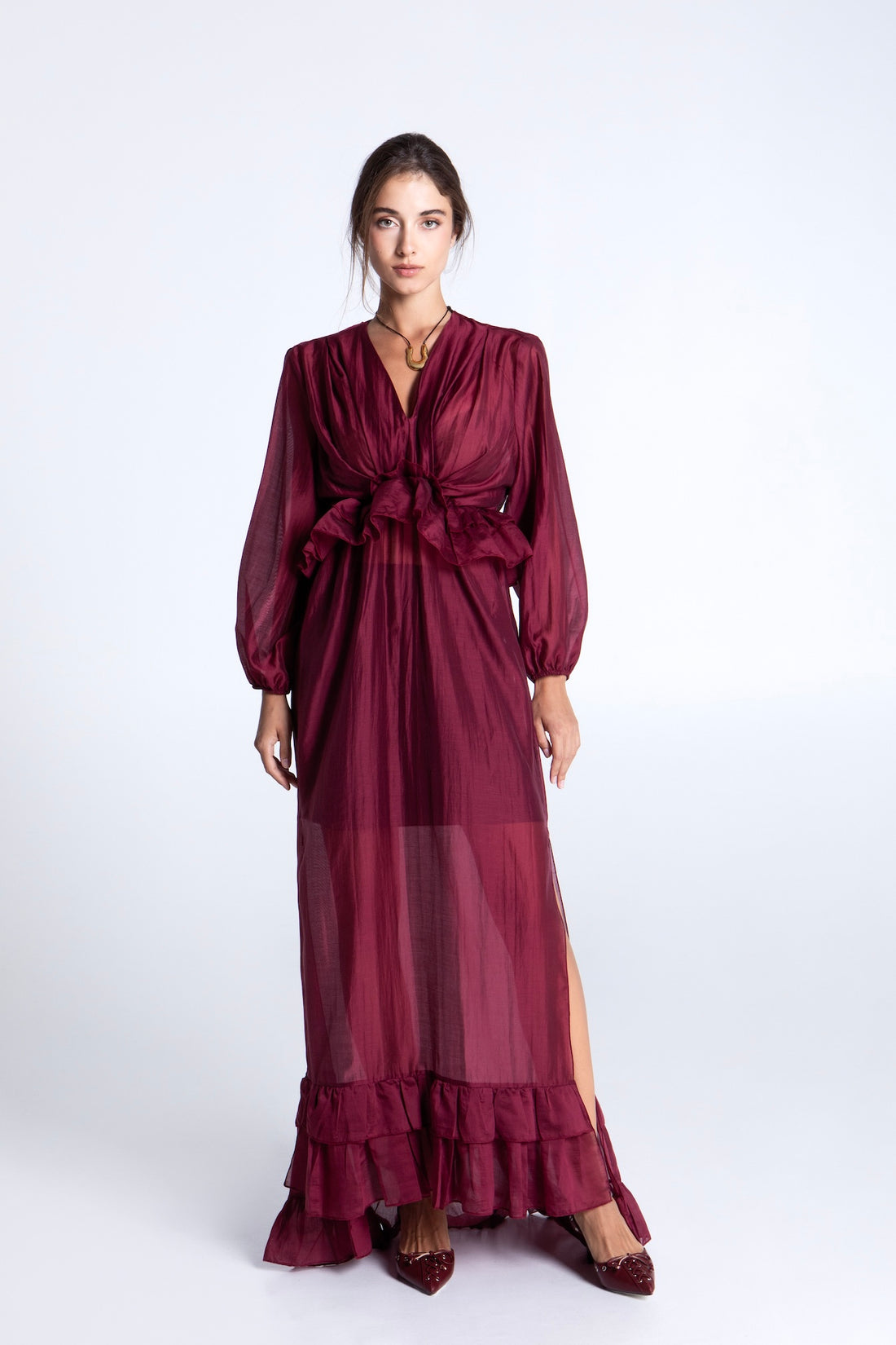 OPERA ROUGE MAXI DRESS