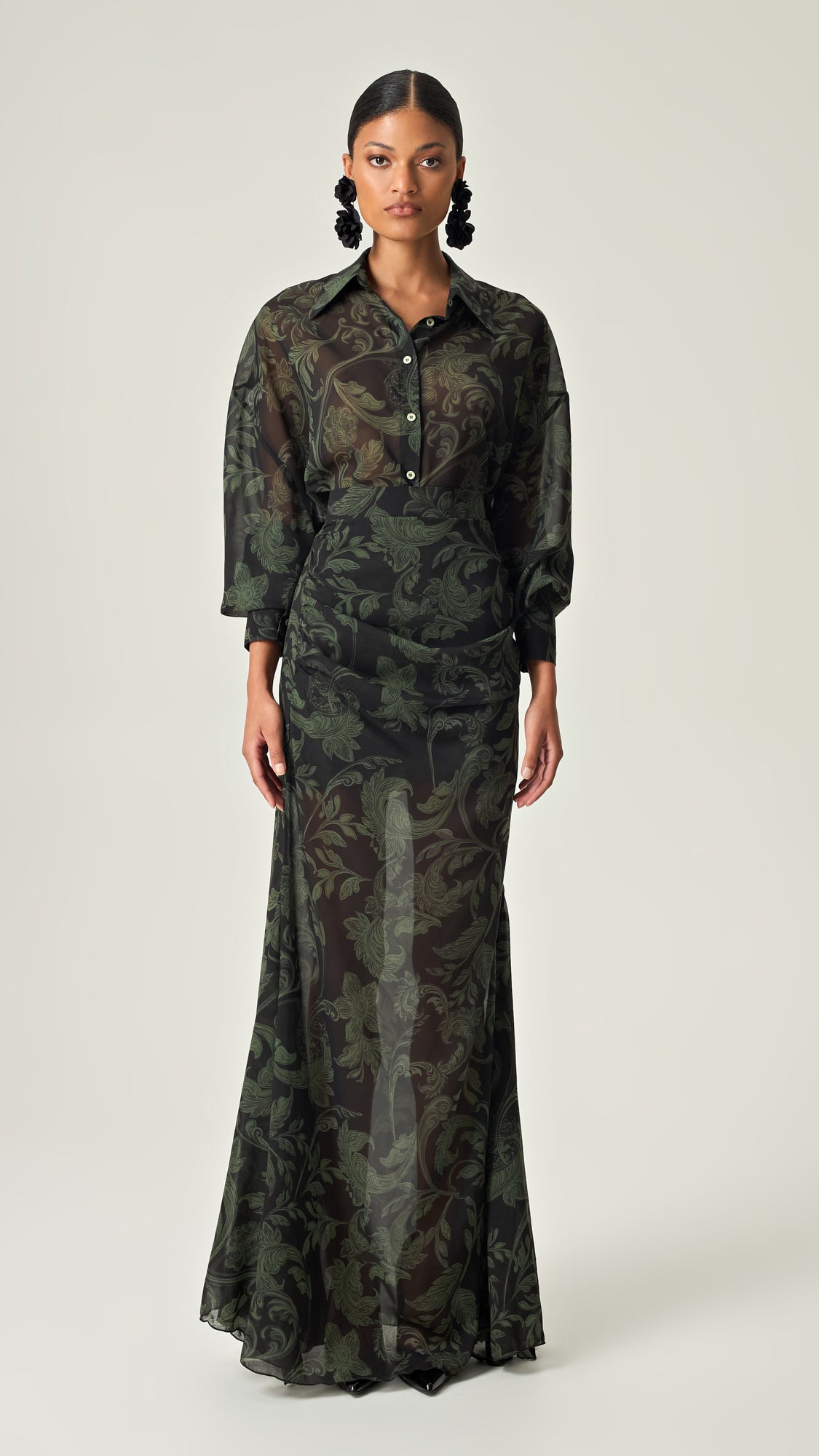 EMERALD SHADOWS OVERSIZED SHIRT