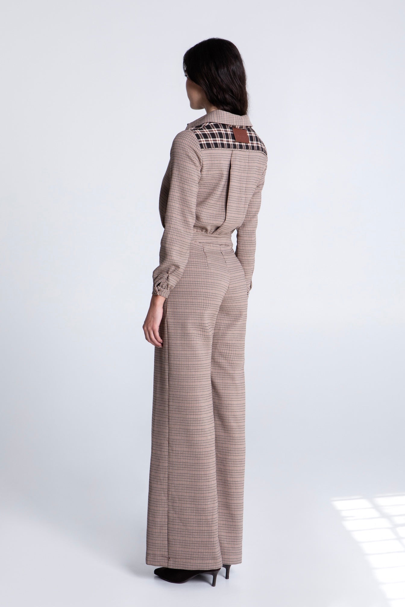 OXFORD PLAID JUMPSUIT